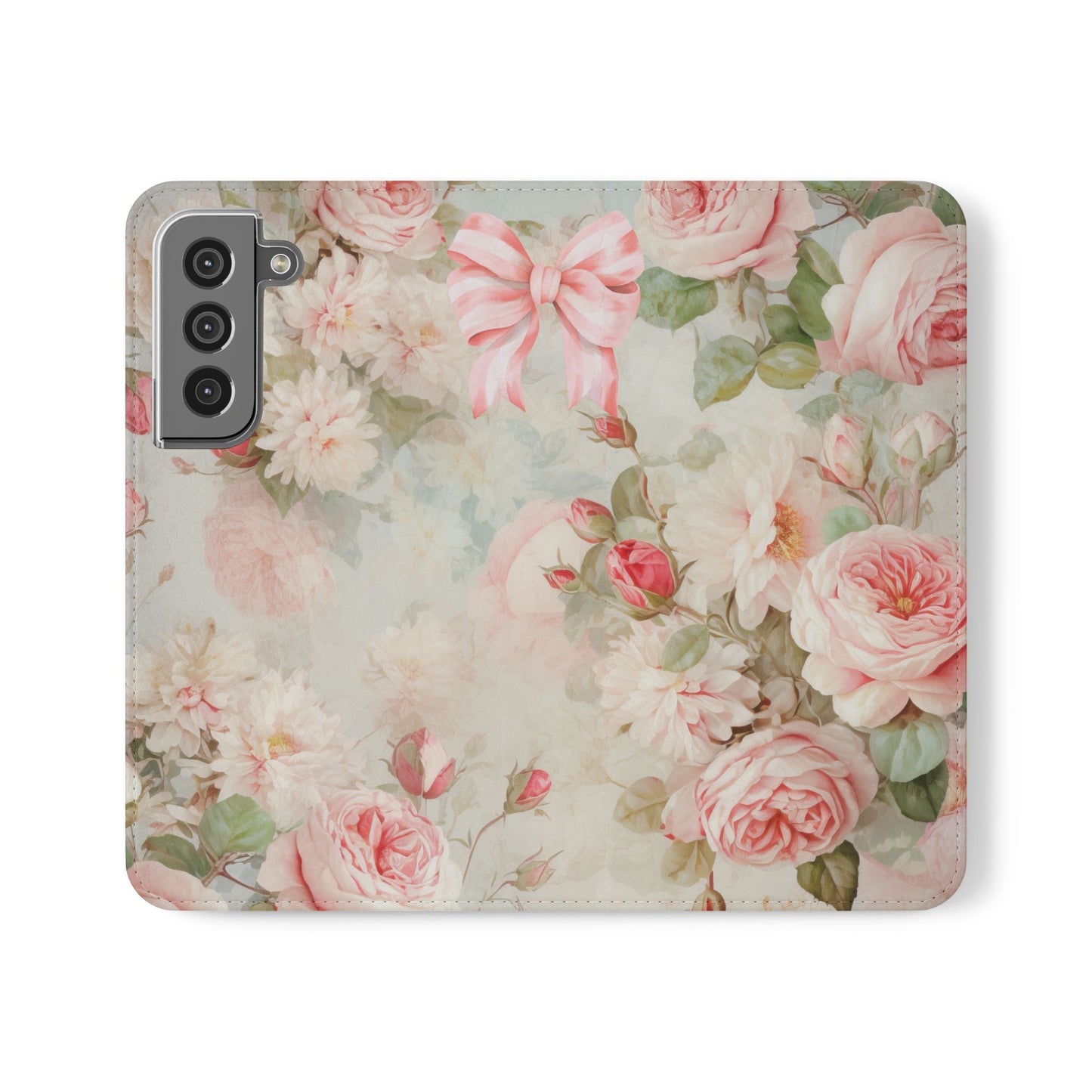 Pink Floral Bow — Foldable Phone Case | Southern Belle & Sea™ - Southern Belle & Sea