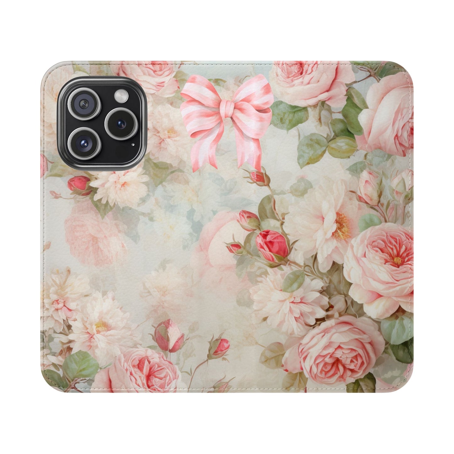 Pink Floral Bow — Foldable Phone Case | Southern Belle & Sea™ - Southern Belle & Sea