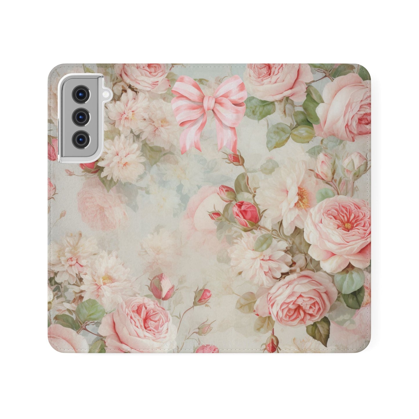 Pink Floral Bow — Foldable Phone Case | Southern Belle & Sea™ - Southern Belle & Sea