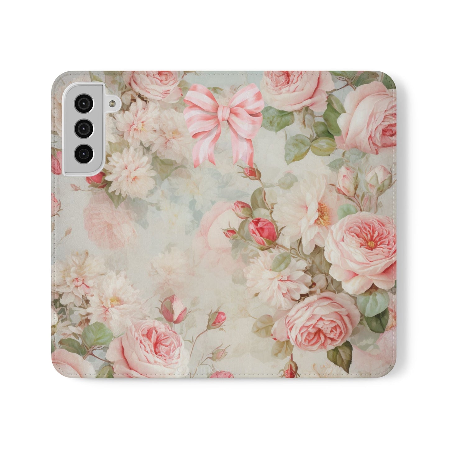Pink Floral Bow — Foldable Phone Case | Southern Belle & Sea™ - Southern Belle & Sea