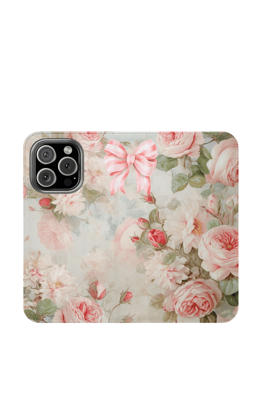 Pink Floral Bow — Foldable Phone Case | Southern Belle & Sea™ - Southern Belle & Sea