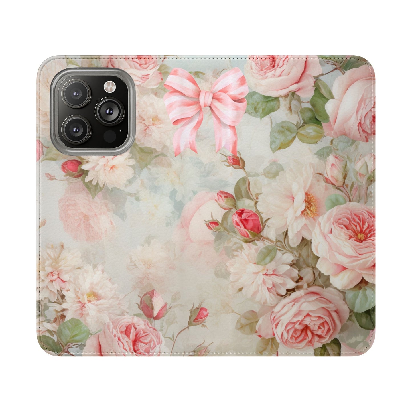 Pink Floral Bow — Foldable Phone Case | Southern Belle & Sea™ - Southern Belle & Sea