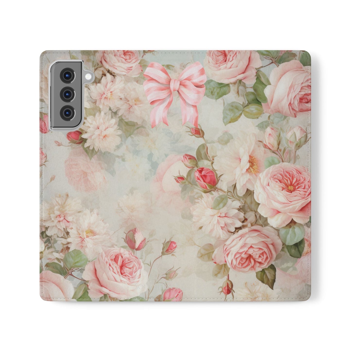 Pink Floral Bow — Foldable Phone Case | Southern Belle & Sea™ - Southern Belle & Sea