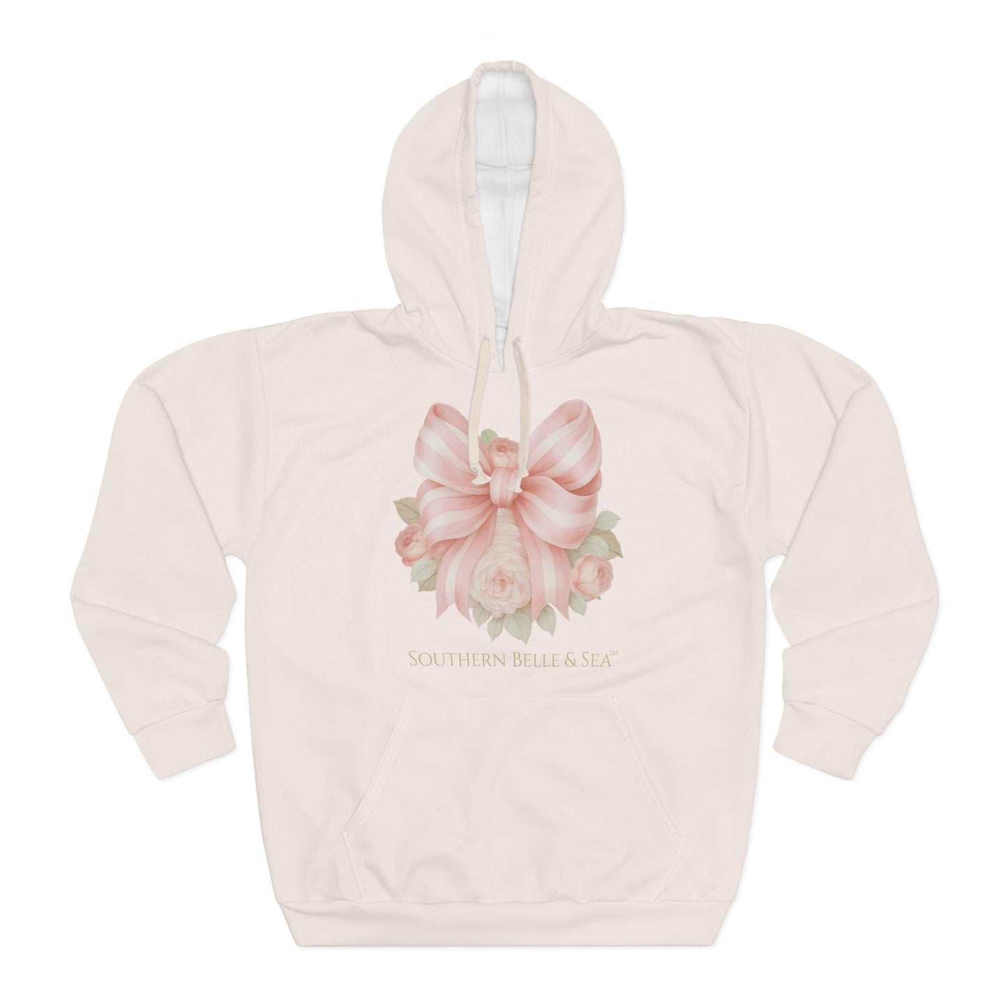 Pink Floral Bow Hoodie | Southern Belle & Sea™ - Southern Belle & Sea