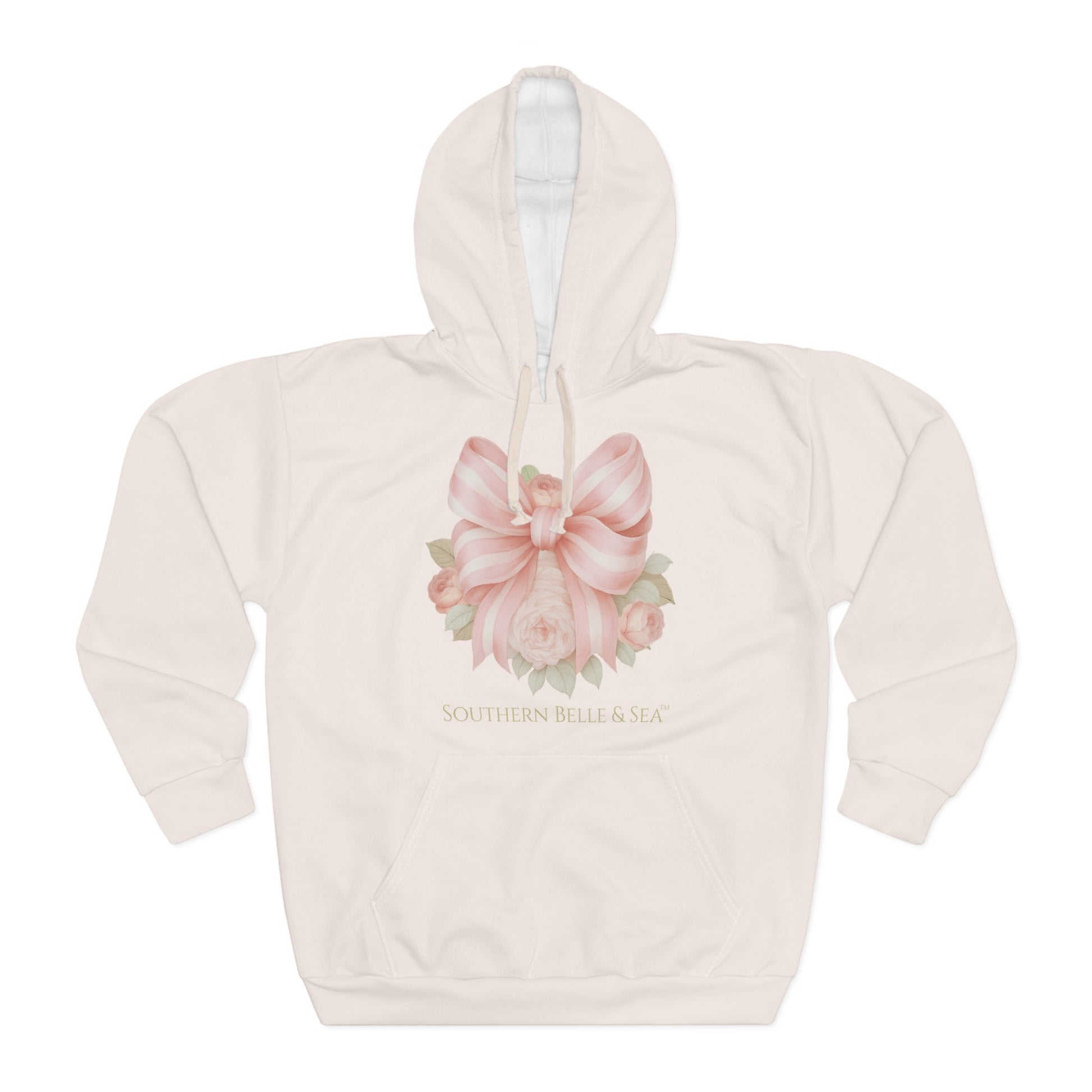 Pink Floral Bow Hoodie | Southern Belle & Sea™ - Southern Belle & Sea