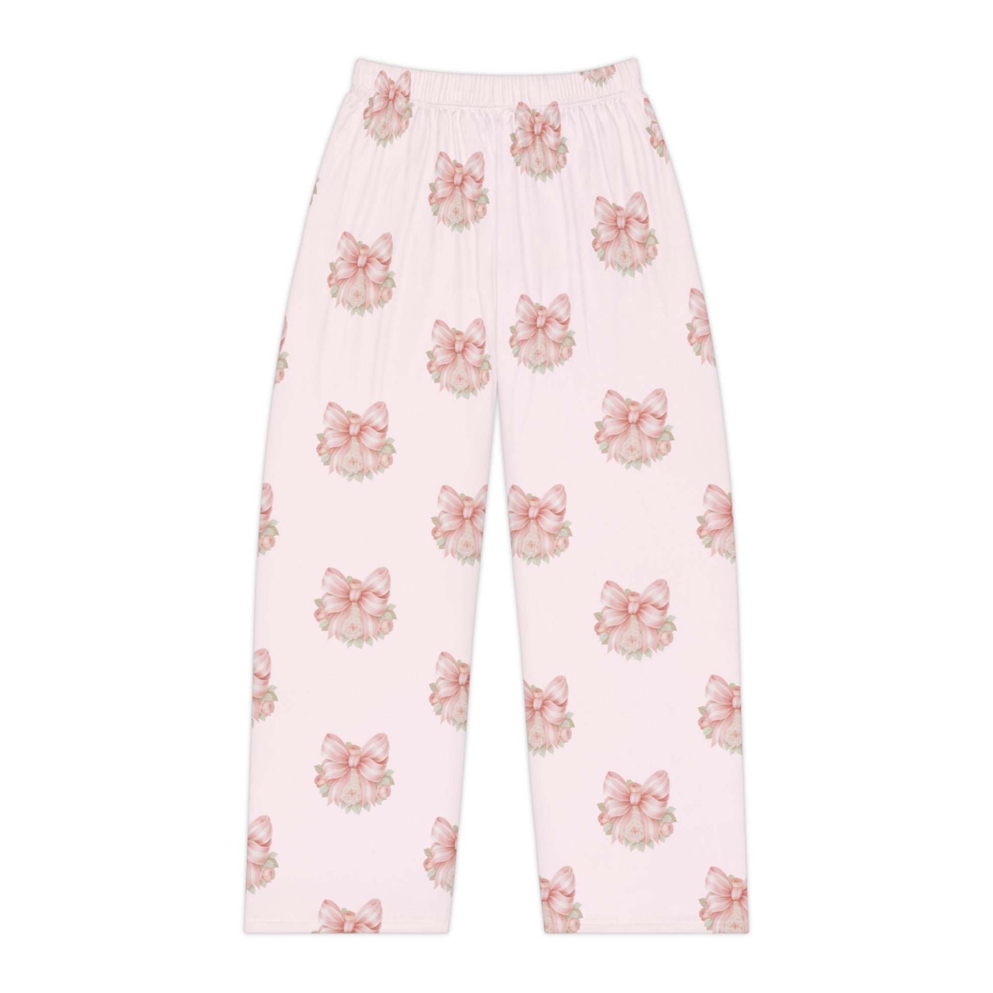 Pink Floral Bow Lounge Pants | Southern Belle & Sea™ - Southern Belle & Sea
