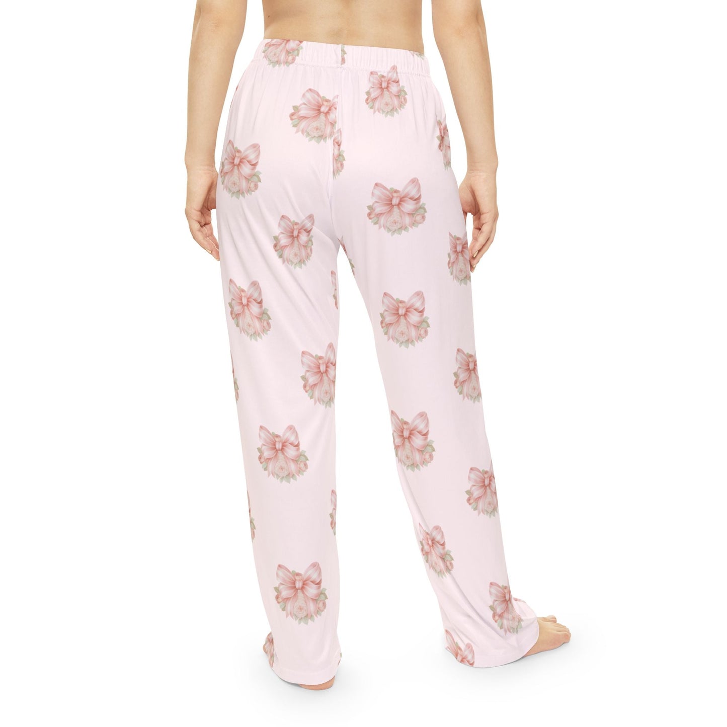 Pink Floral Bow Lounge Pants | Southern Belle & Sea™ - Southern Belle & Sea