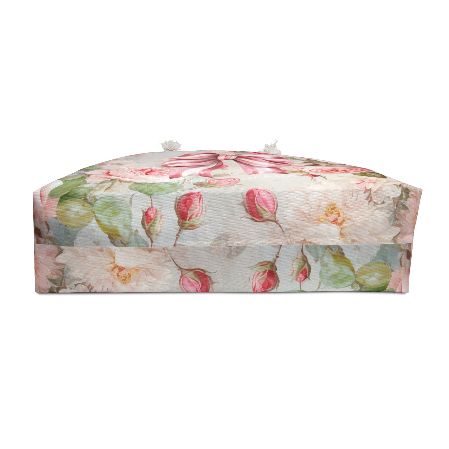Pink Floral Bow — Weekender Tote Bag | Southern Belle & Sea™ - Southern Belle & Sea