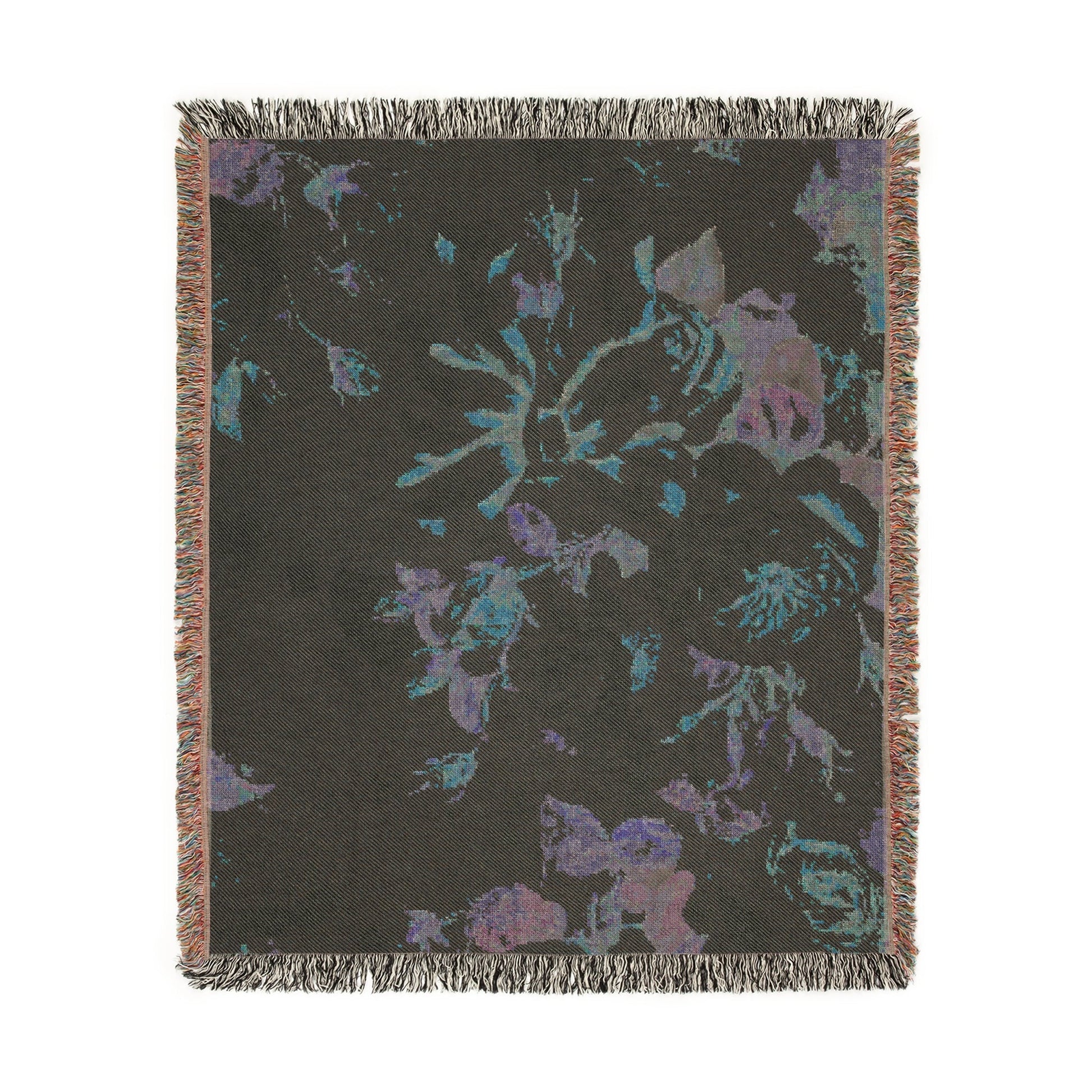 Pink Floral Bow — Woven Cotton Blanket | Southern Belle & Sea™ - Southern Belle & Sea