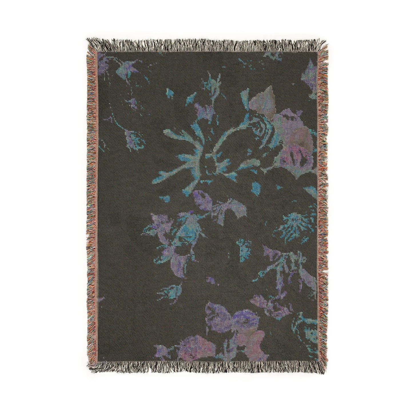 Pink Floral Bow — Woven Cotton Blanket | Southern Belle & Sea™ - Southern Belle & Sea