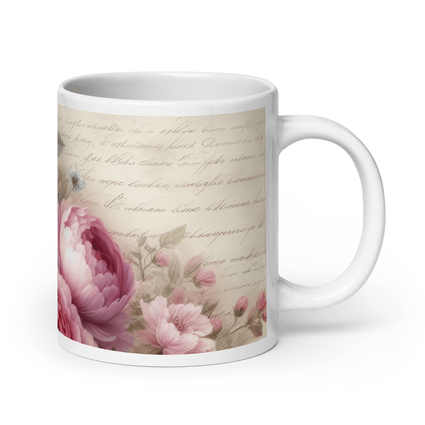 Pink Peonies Mug | Southern Belle & Sea™ - Southern Belle & Sea