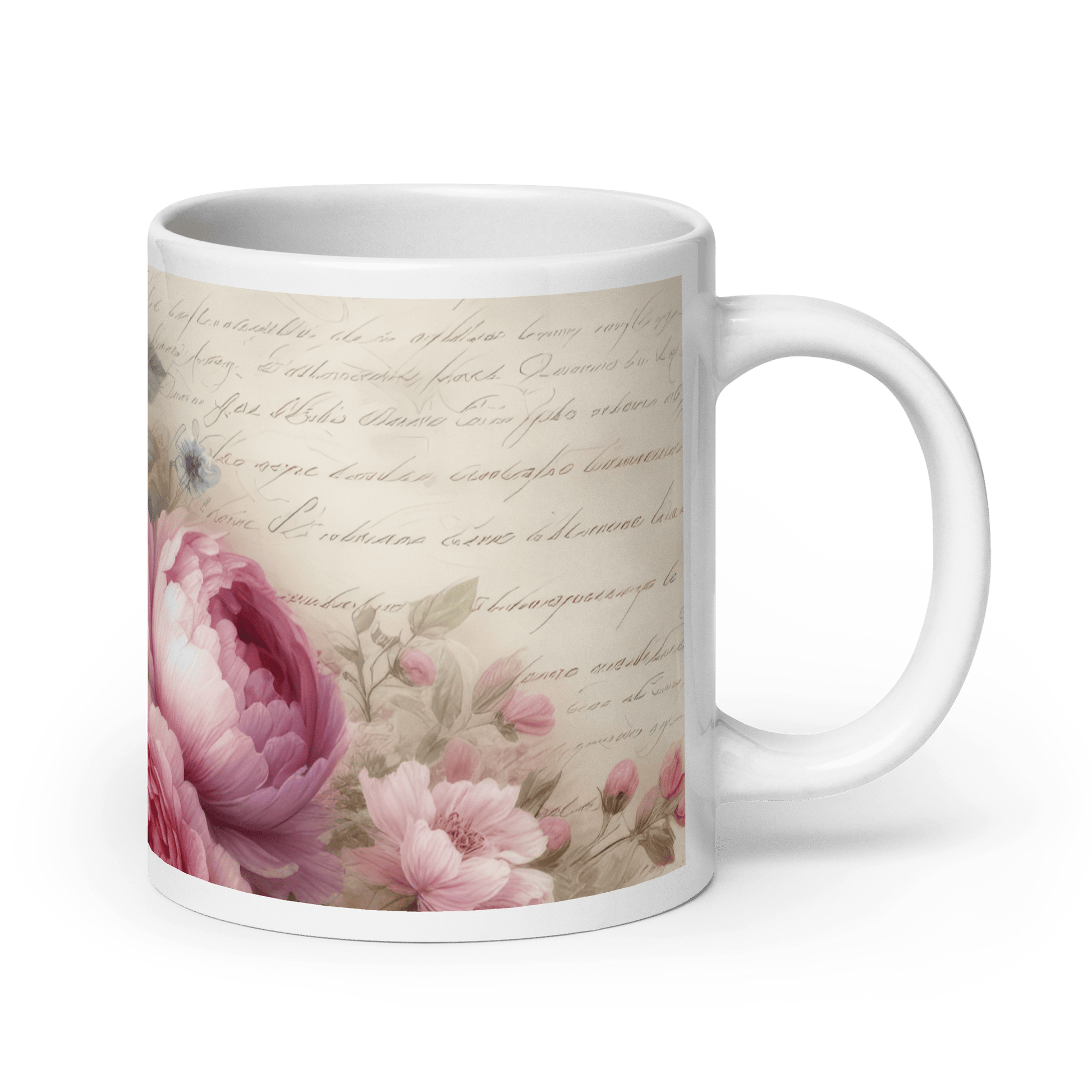 Pink Peonies Mug | Southern Belle & Sea™ - Southern Belle & Sea