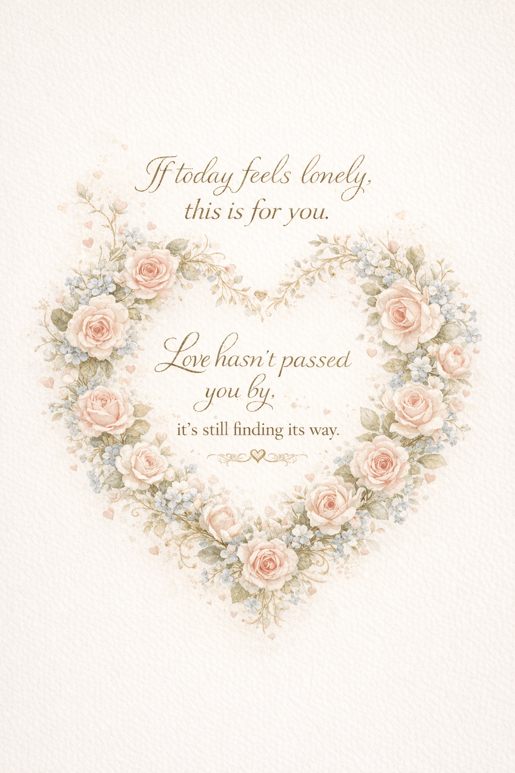 Quiet Grace — You Are Deeply Loved Printable Wall Art | Soft Floral Heart Christian Encouragement | Southern Belle & Sea™ - Southern Belle & Sea