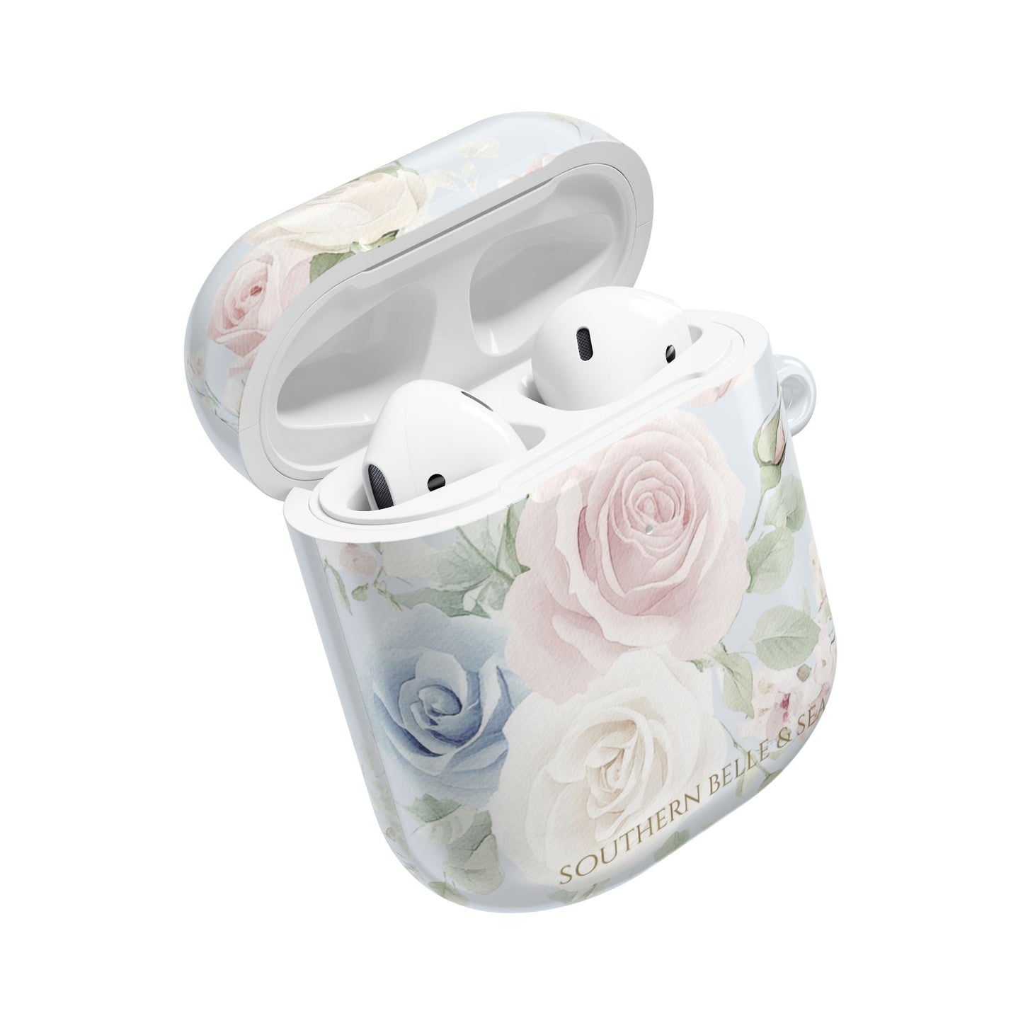 Rachel Grace — Blue Floral AirPods Case | Southern Belle & Sea™ - Southern Belle & Sea