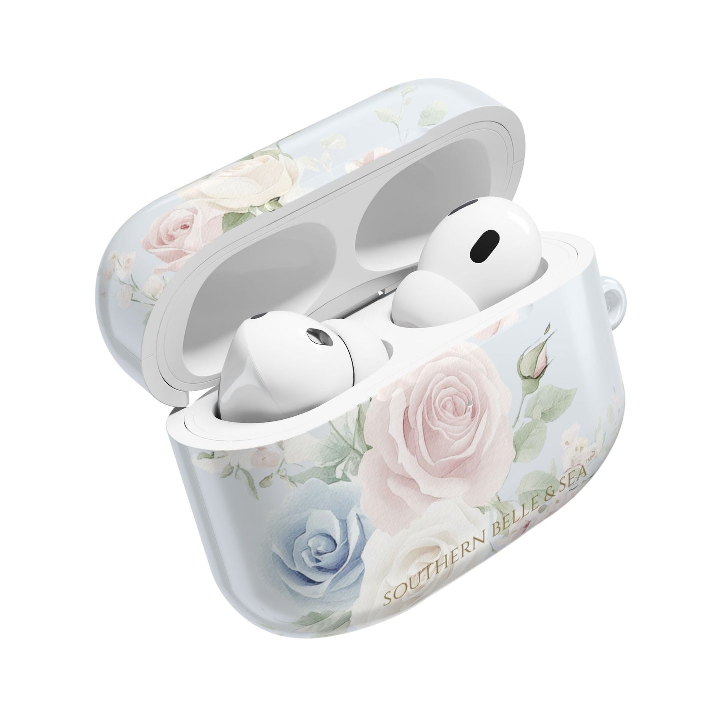 Rachel Grace — Blue Floral AirPods Case | Southern Belle & Sea™ - Southern Belle & Sea