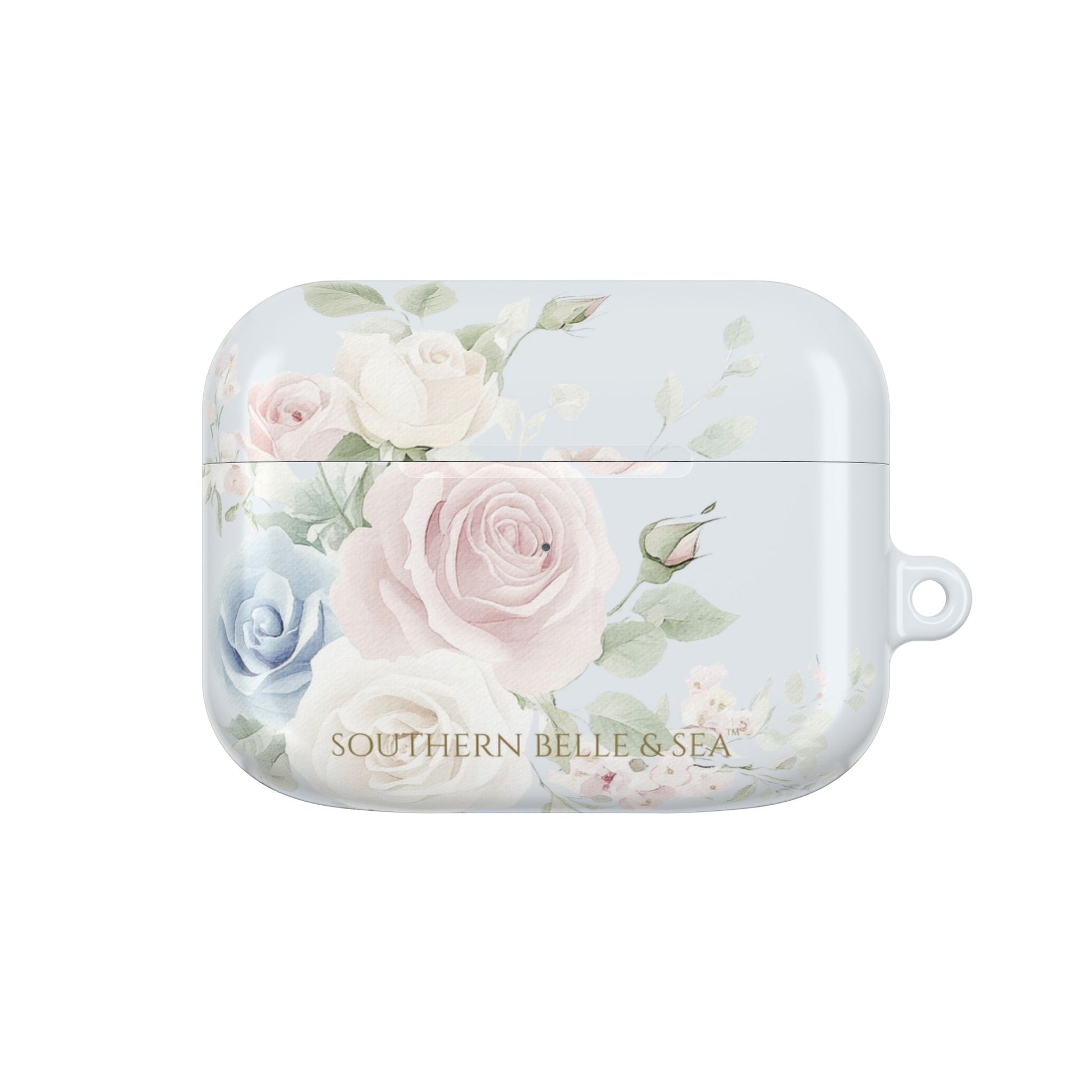 Rachel Grace — Blue Floral AirPods Case | Southern Belle & Sea™ - Southern Belle & Sea