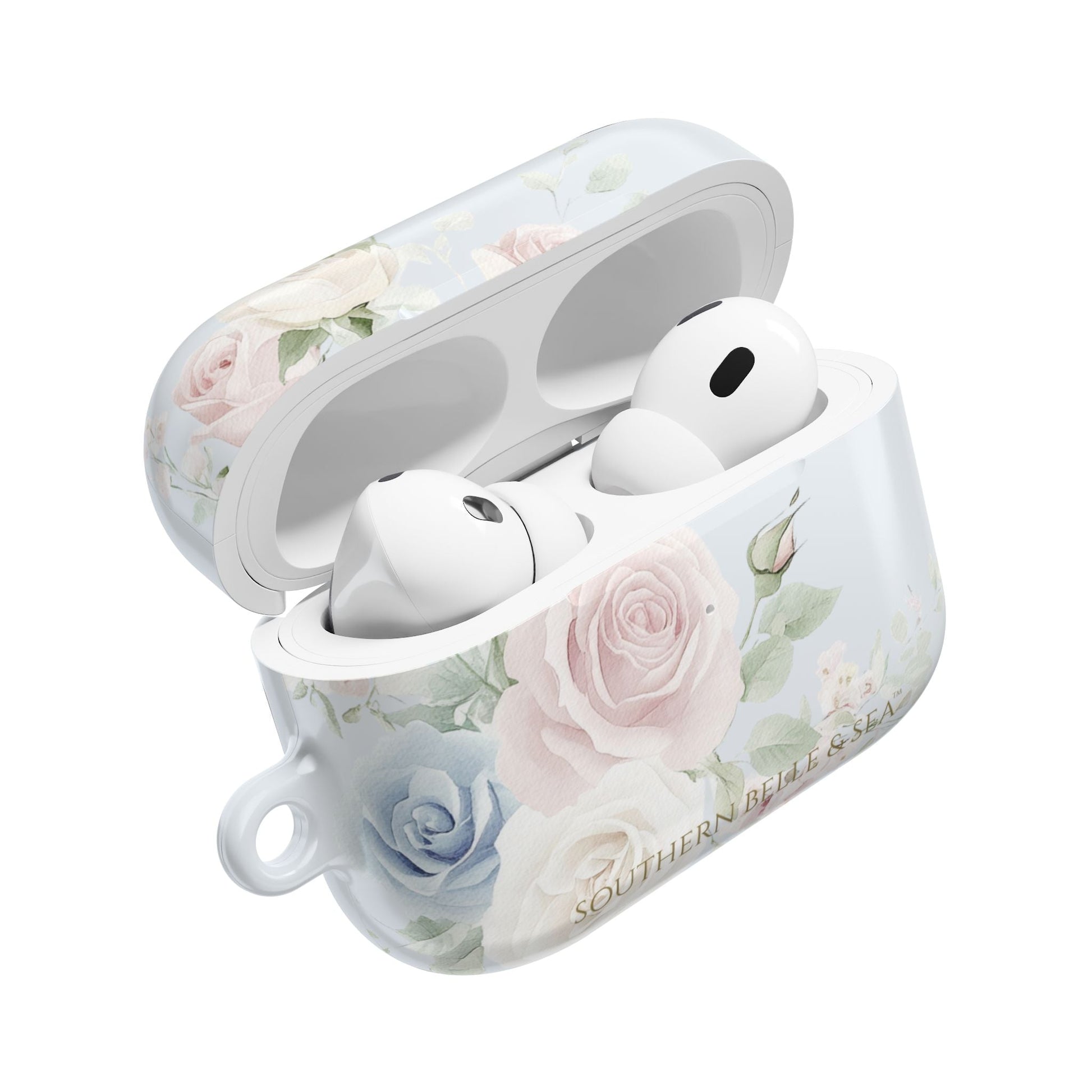 Rachel Grace — Blue Floral AirPods Case | Southern Belle & Sea™ - Southern Belle & Sea