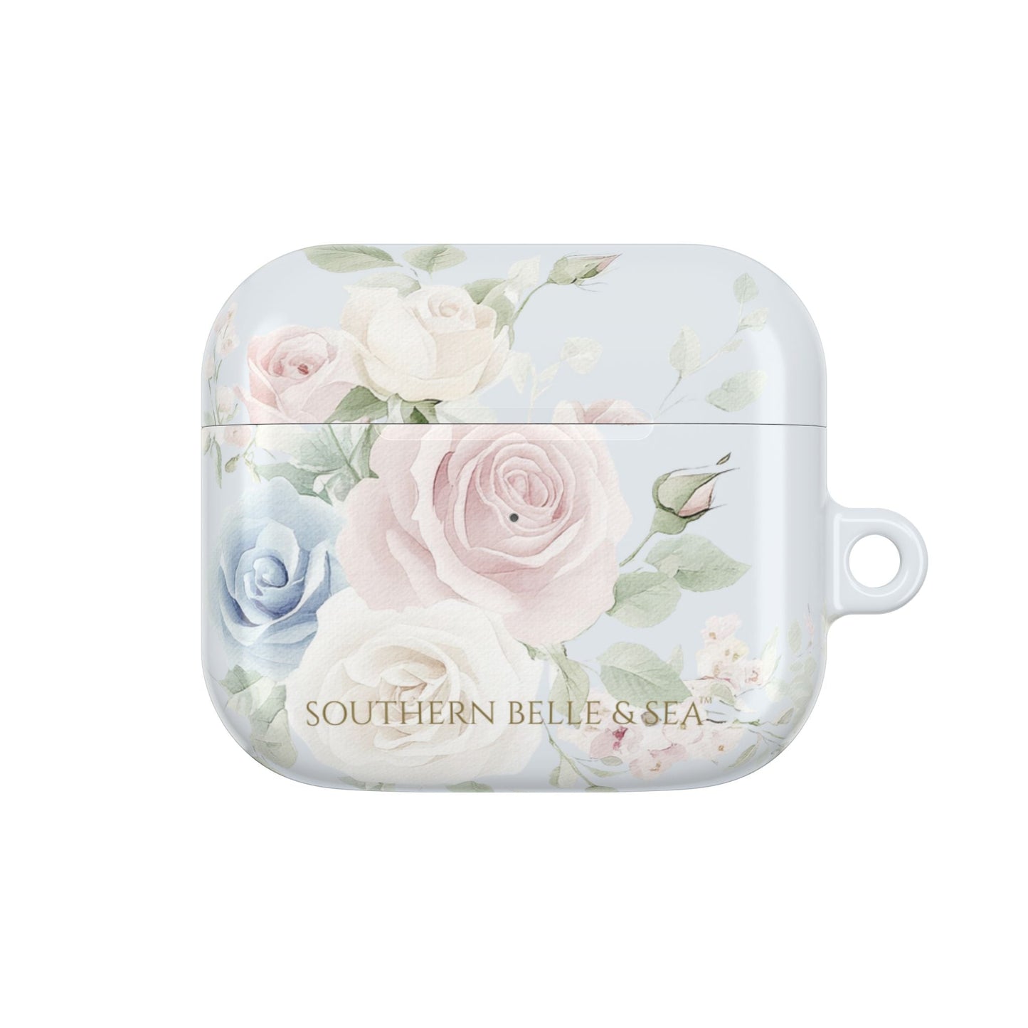 Rachel Grace — Blue Floral AirPods Case | Southern Belle & Sea™ - Southern Belle & Sea