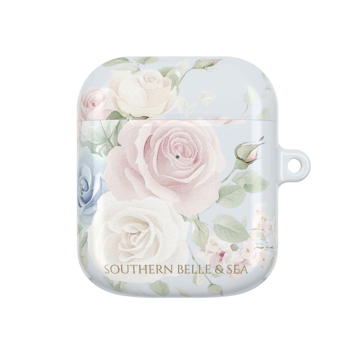 Rachel Grace — Blue Floral AirPods Case | Southern Belle & Sea™ - Southern Belle & Sea