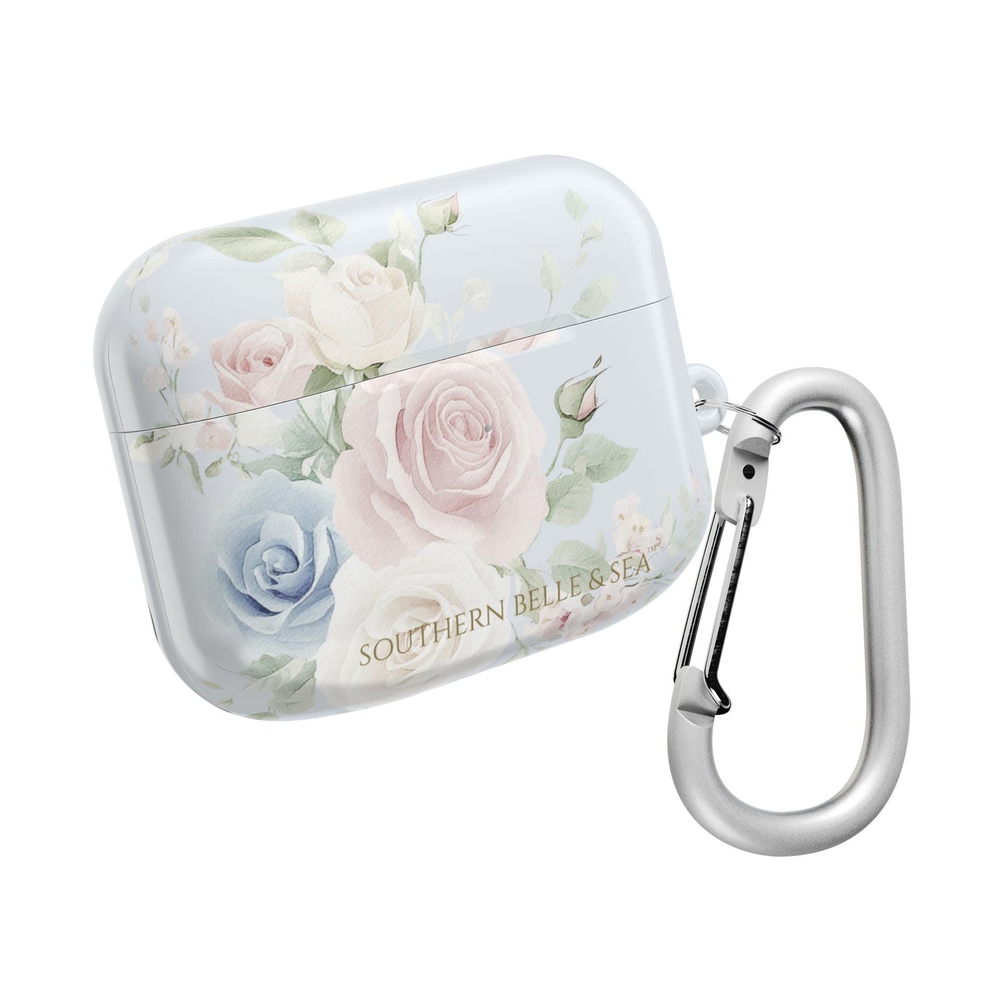 Rachel Grace — Blue Floral AirPods Case | Southern Belle & Sea™ - Southern Belle & Sea