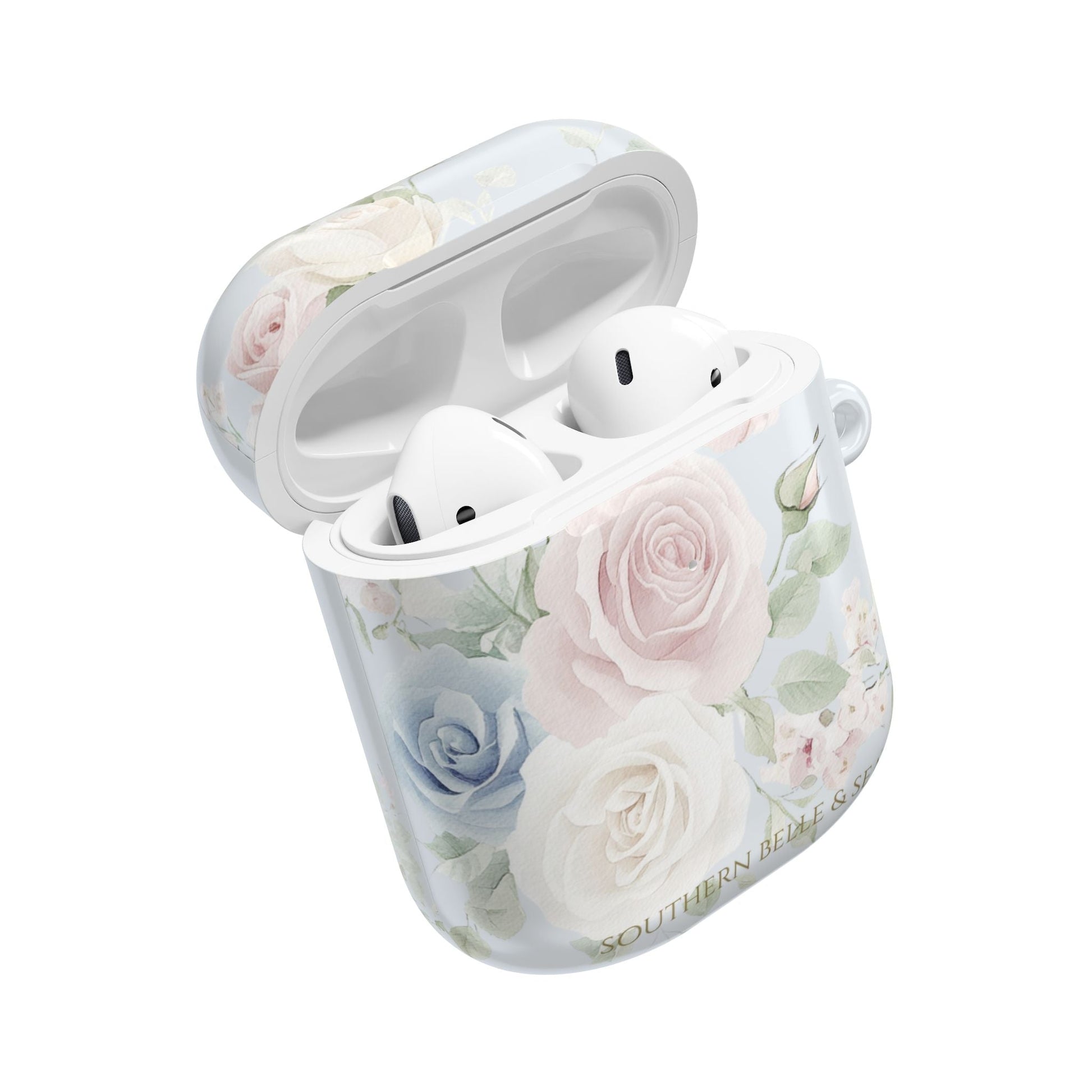 Rachel Grace — Blue Floral AirPods Case | Southern Belle & Sea™ - Southern Belle & Sea