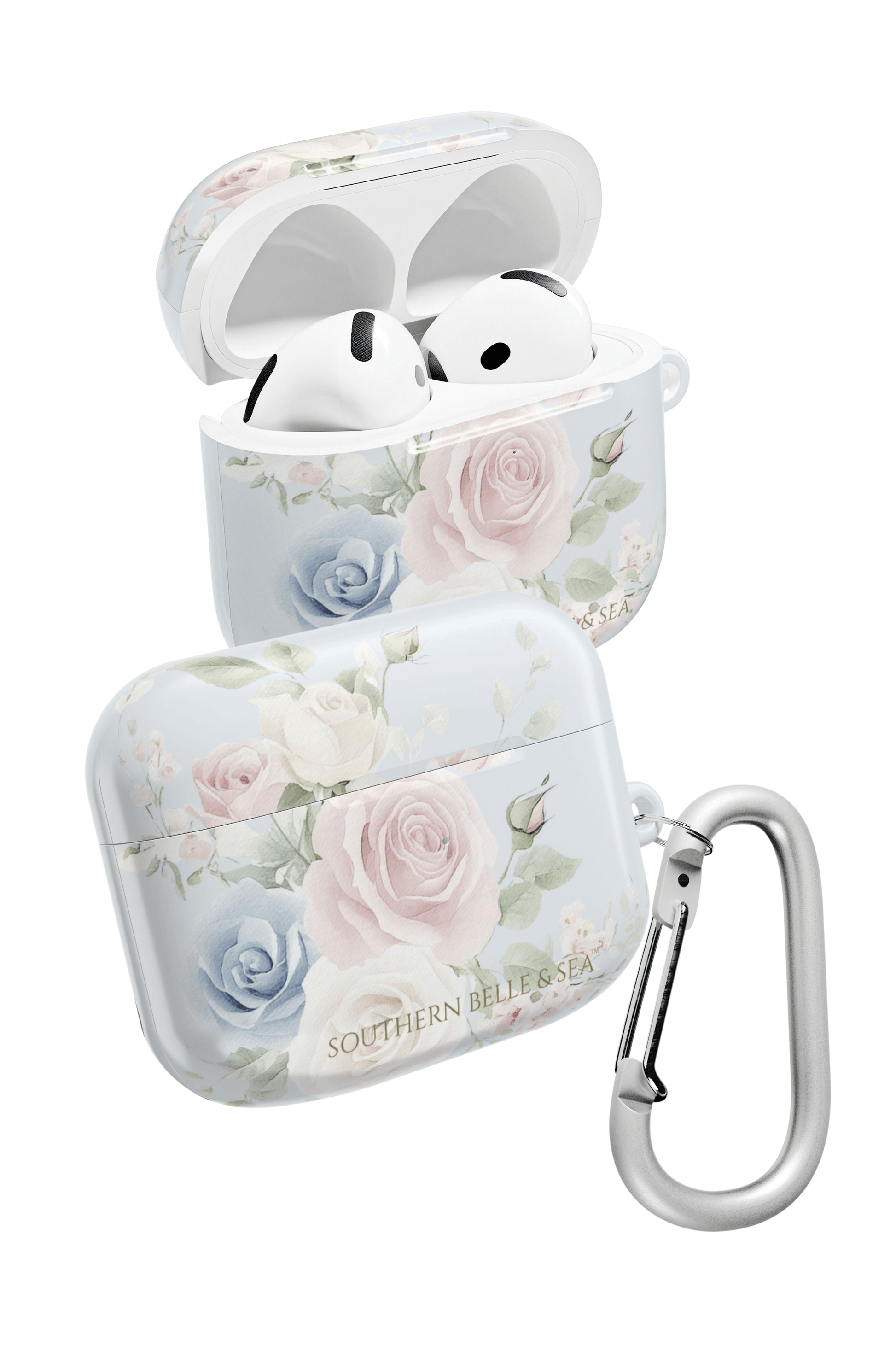 Rachel Grace — Blue Floral AirPods Case | Southern Belle & Sea™ - Southern Belle & Sea