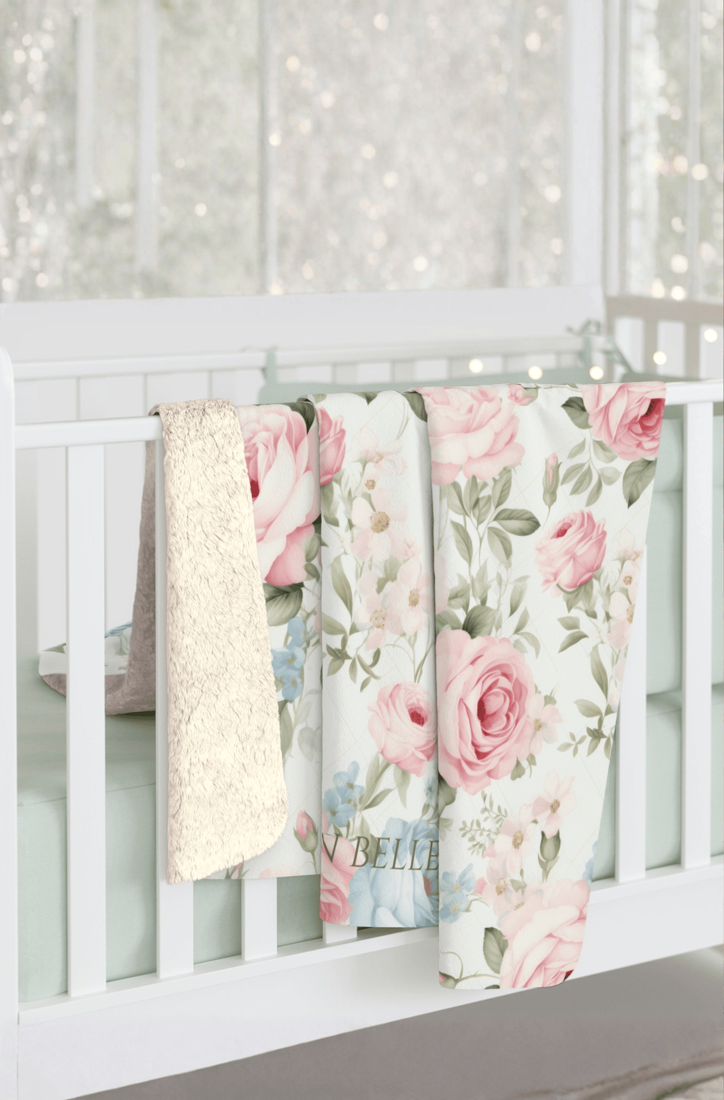 Rachel Grace — Sherpa Fleece Blanket (50" × 60") | Southern Belle & Sea™ - Southern Belle & Sea