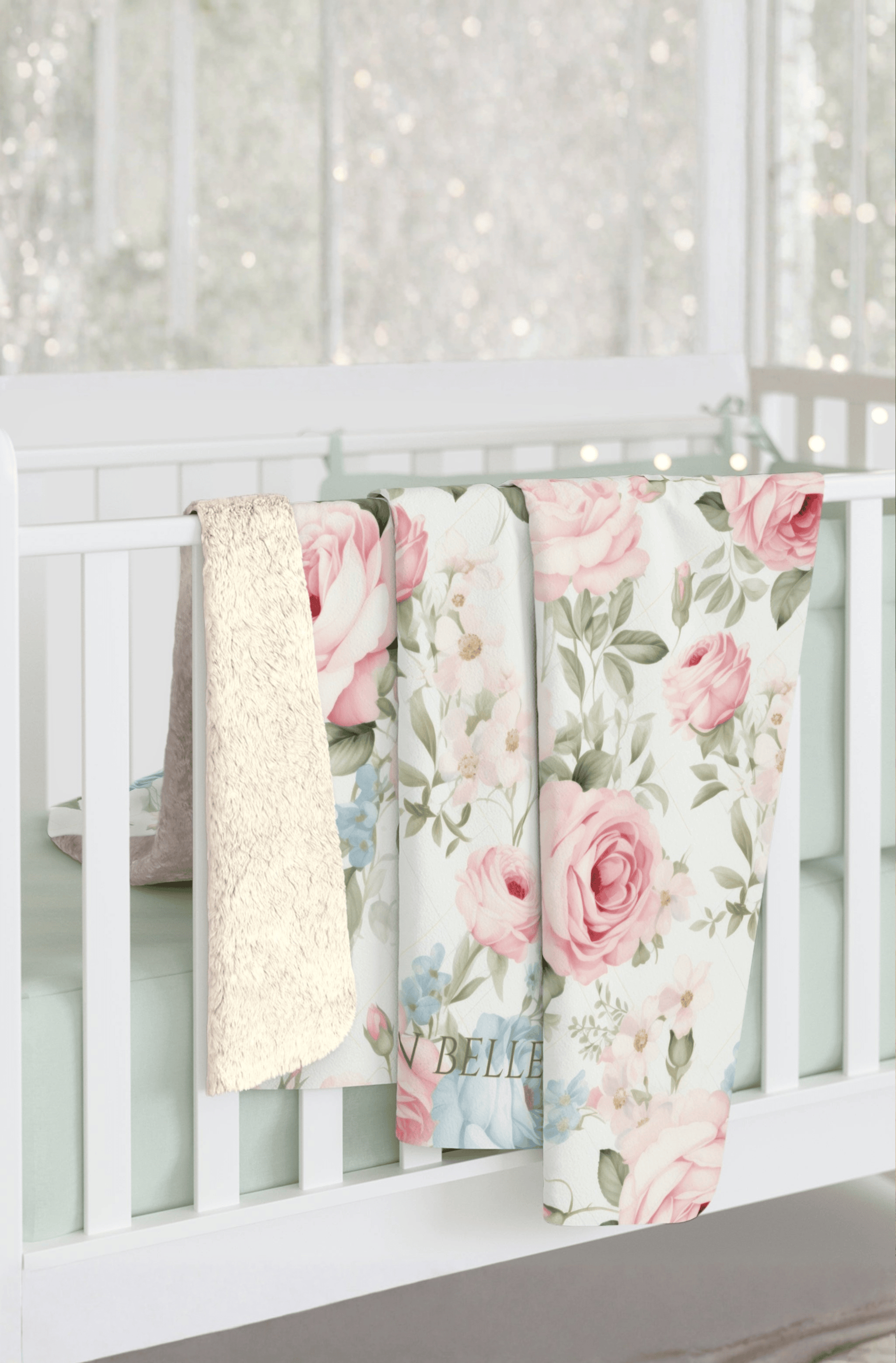 Rachel Grace — Sherpa Fleece Blanket (50" × 60") | Southern Belle & Sea™ - Southern Belle & Sea