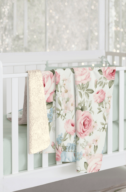 Rachel Grace — Sherpa Fleece Blanket (50" × 60") | Southern Belle & Sea™ - Southern Belle & Sea