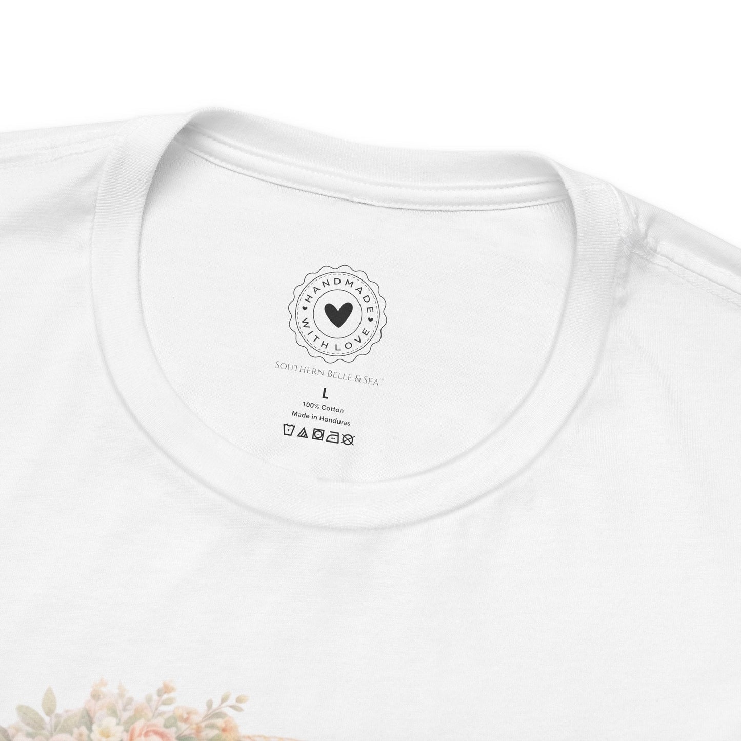 Saved by His Grace Lifesaver Floral Tee — Coastal Devotion | Southern Belle & Sea™ - Southern Belle & Sea