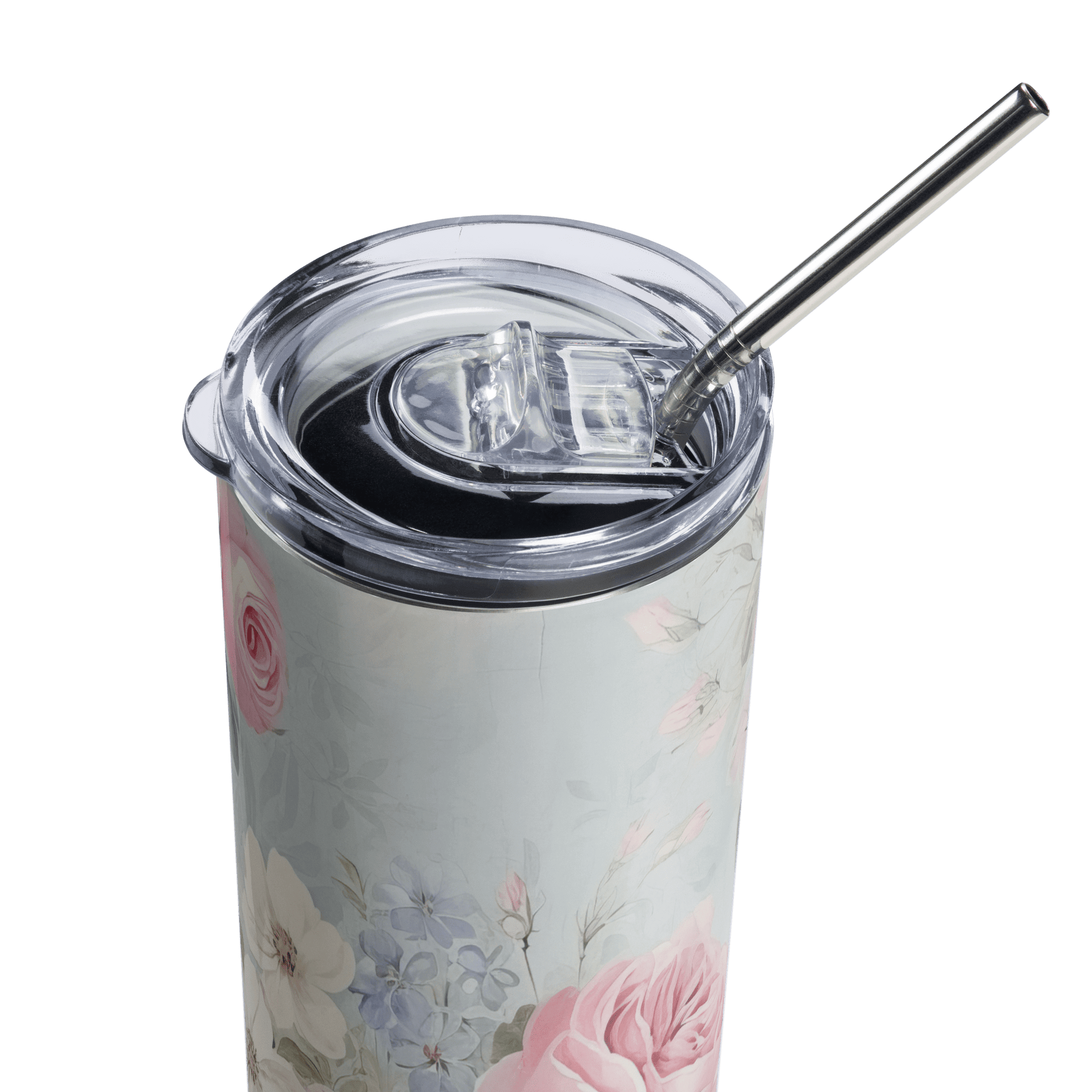 SB 20 oz Tumbler — Savannah Garden Rose Series | Southern Belle & Sea™ - Southern Belle & Sea