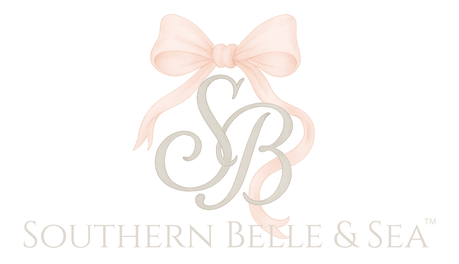 SB Clear Tote Bag — Blush Bow Monogram Series | Southern Belle & Sea™ - Southern Belle & Sea