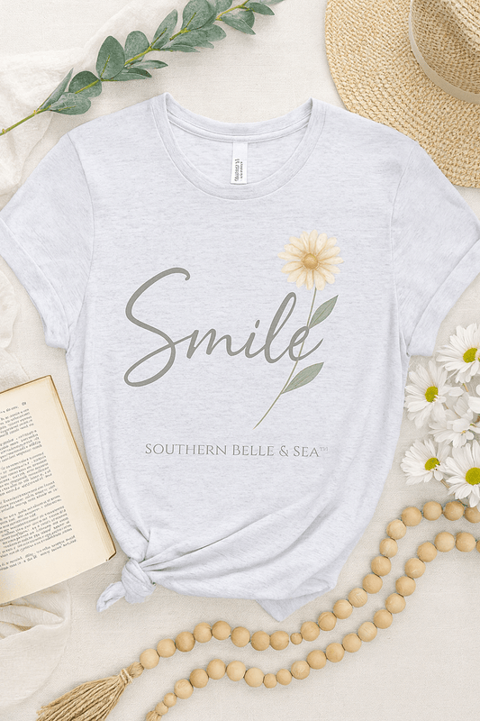 SMILE Daisy Tee — 13 Colors | Southern Belle & Sea™ - Southern Belle & Sea