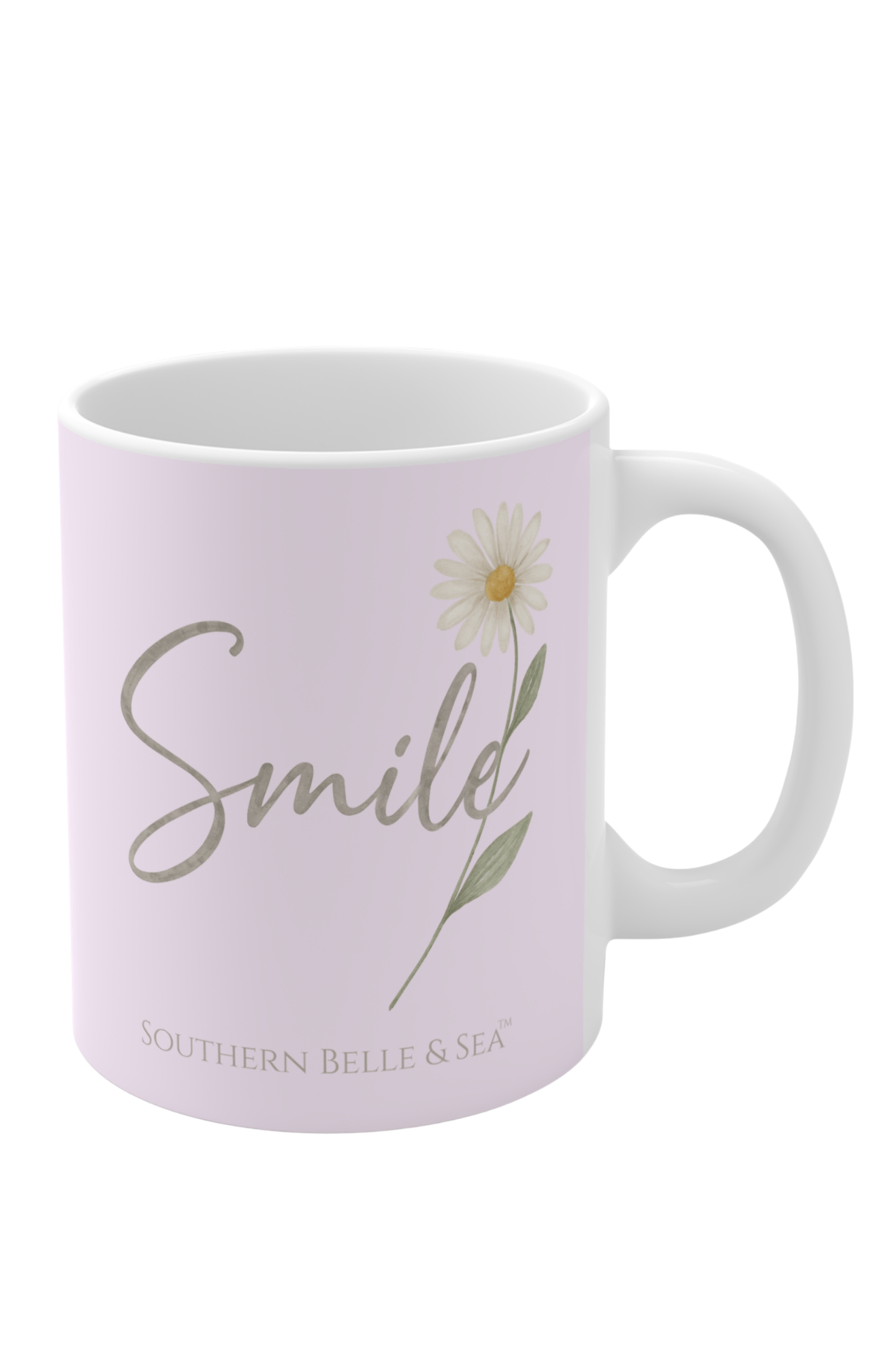 Smile Mug — Pale Pink Bloom | Southern Belle & Sea™ - Southern Belle & Sea