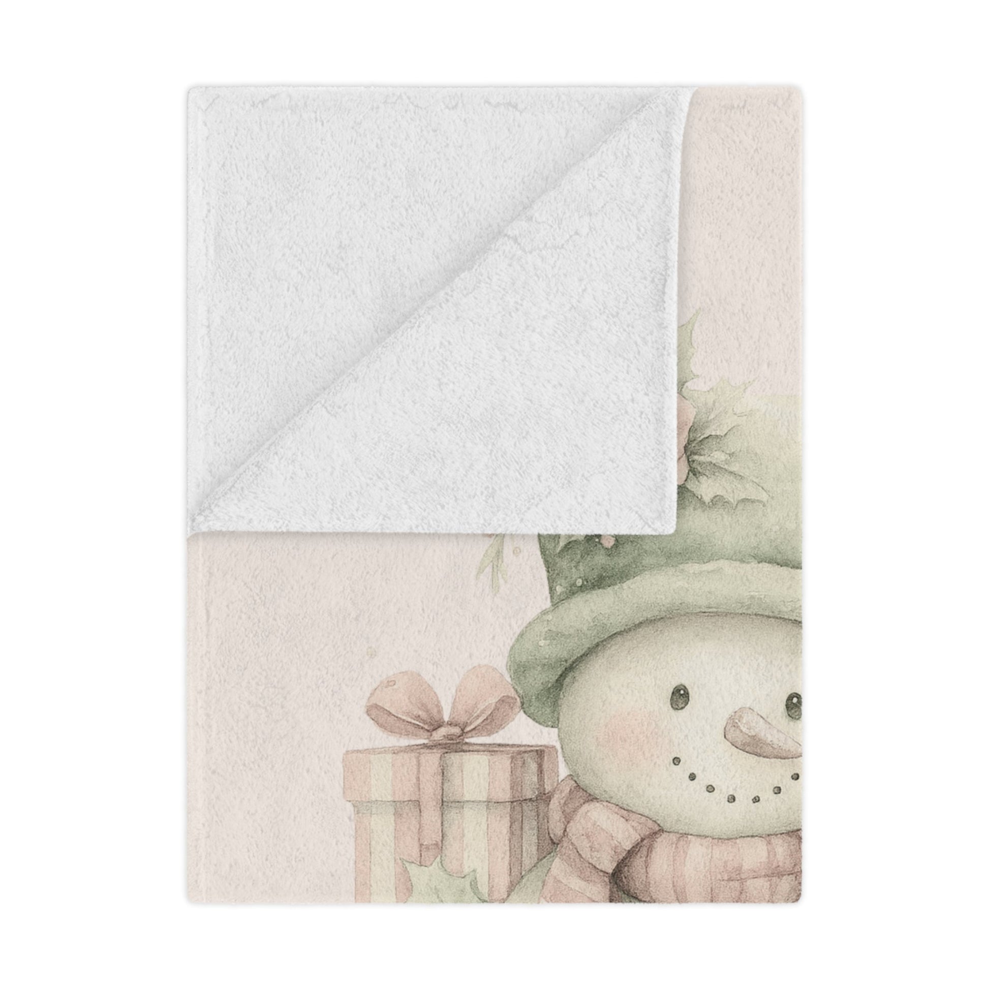Snowman Family Minky Blanket — Christmas in Bloom | Southern Belle & Sea™ - Southern Belle & Sea