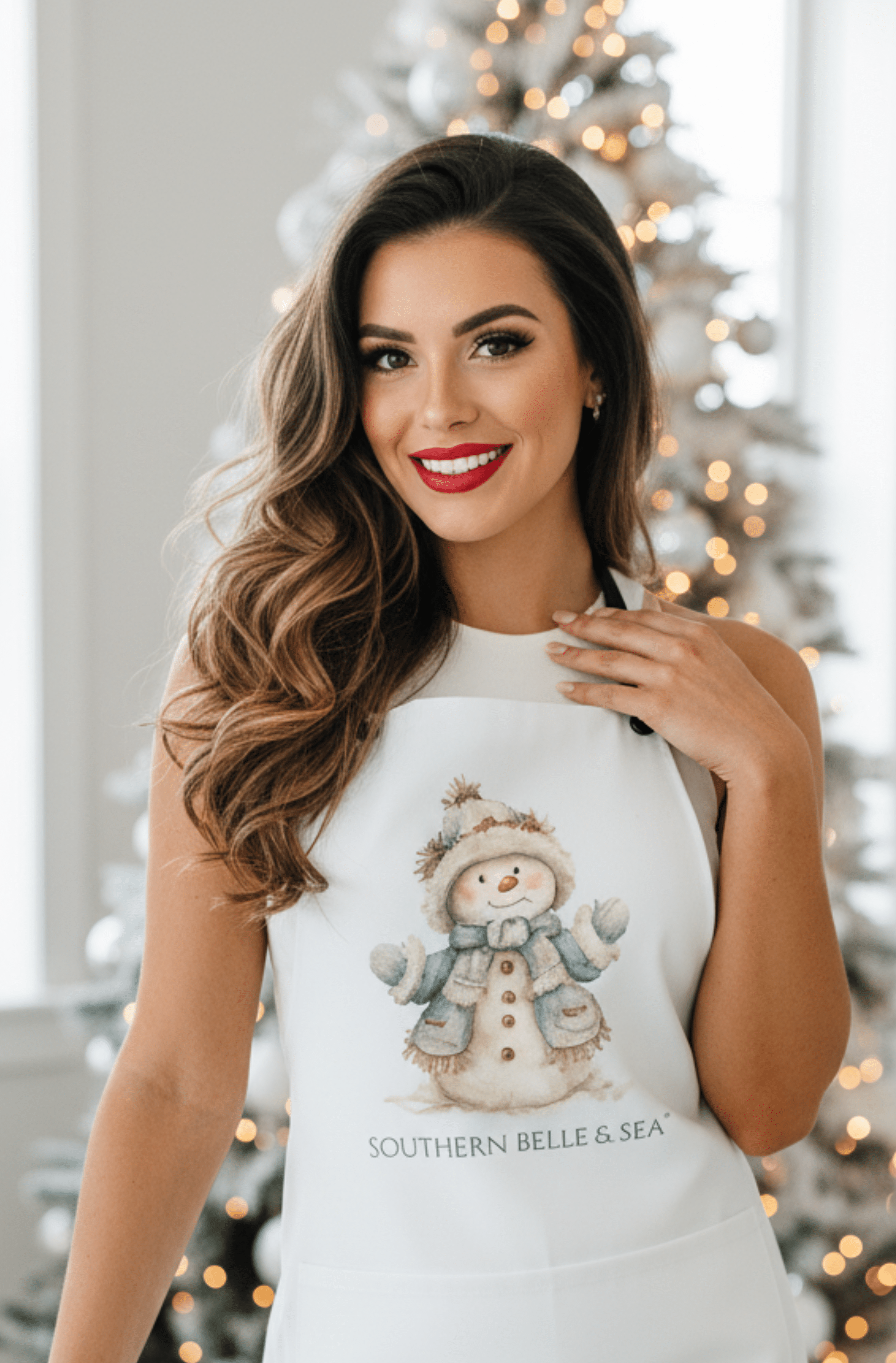 Snowy Grace Apron — Snowy Grace Series | Southern Belle & Sea™ - Southern Belle & Sea