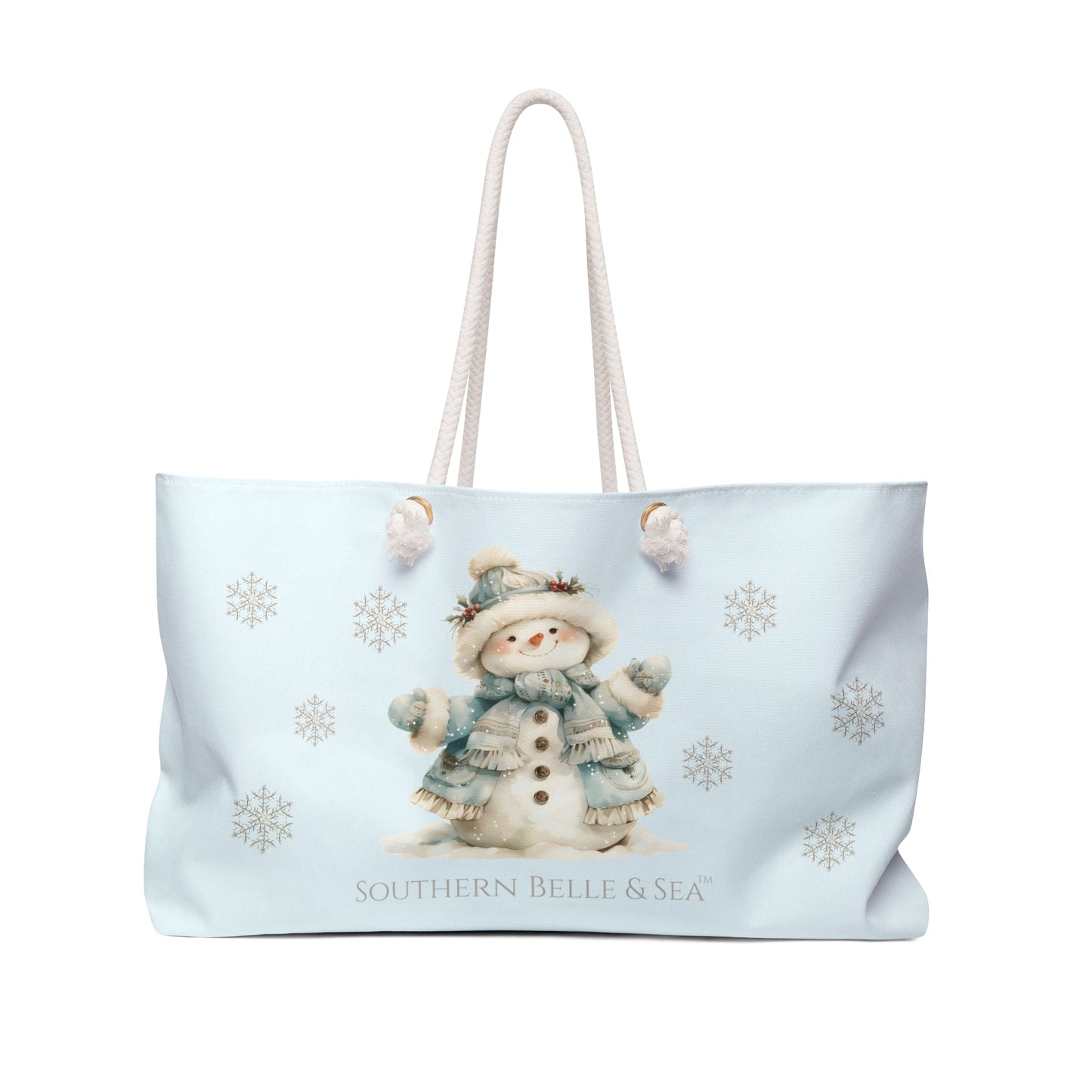 Snowy Grace Weekender Tote — Snowy Grace Series | Southern Belle & Sea™ - Southern Belle & Sea