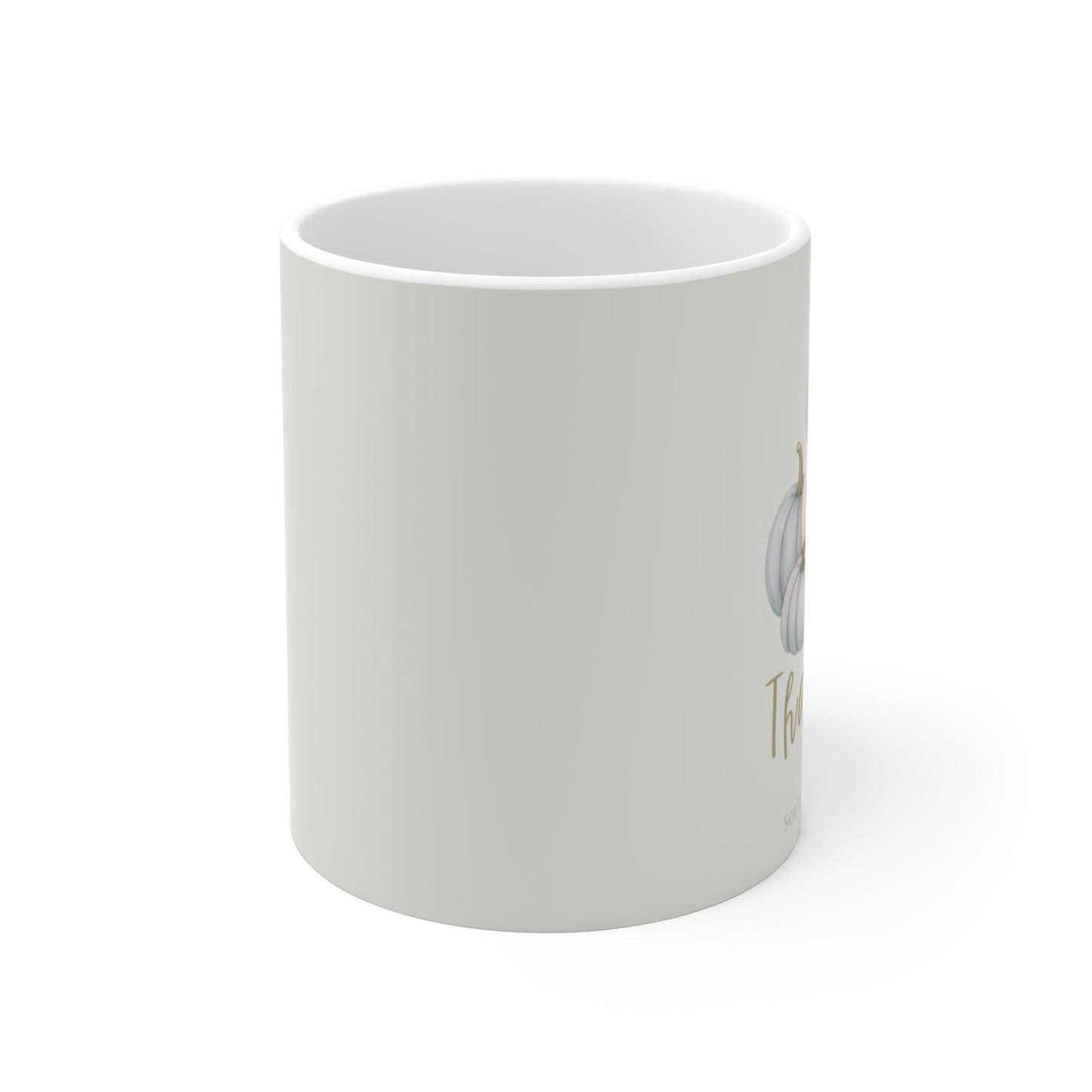 THANKFUL Mug (Blue Pumpkin Floral) — Virtue Collection | Southern Belle & Sea™ - Southern Belle & Sea