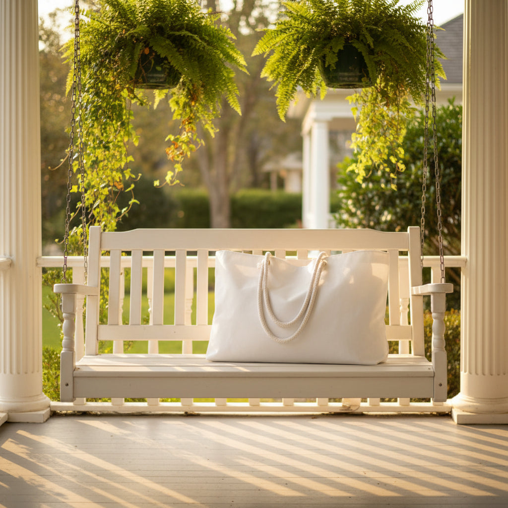 Vintage Botanical “Love” Weekender Bag — 24″ × 13″ Travel Tote | Southern Belle & Sea™ - Southern Belle & Sea