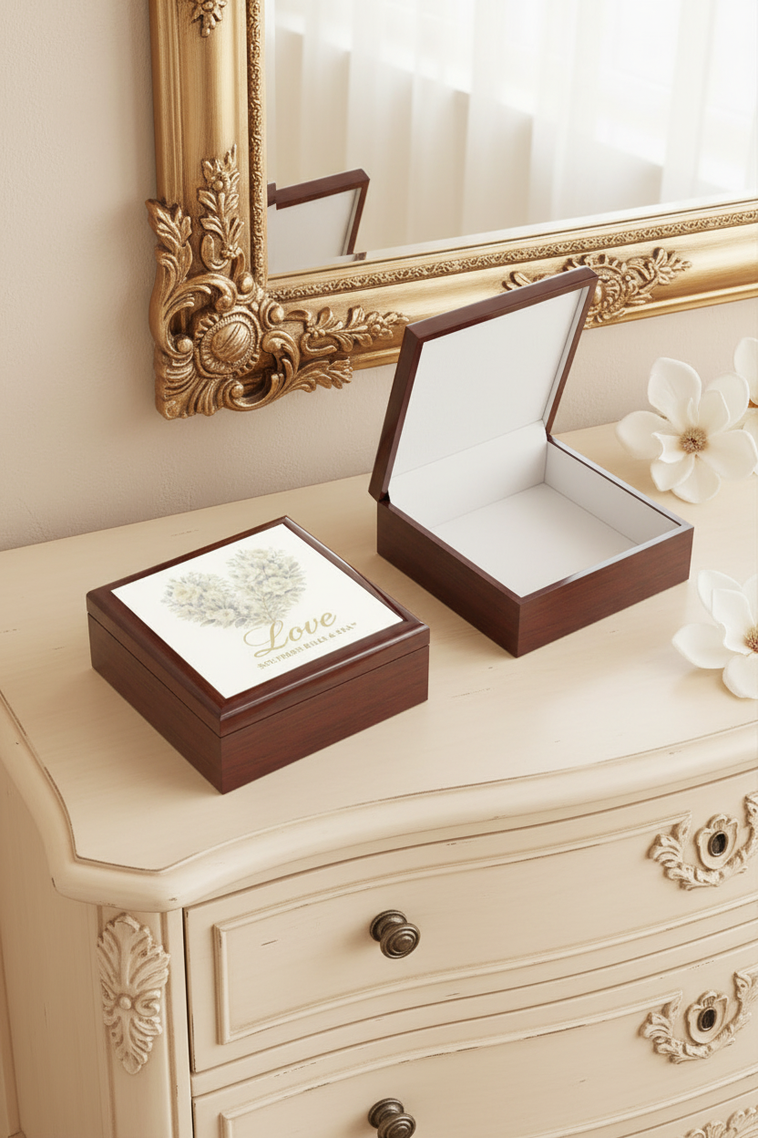 Vintage "LOVE" Floral Heart Jewelry Box | Southern Belle & Sea™ - Southern Belle & Sea