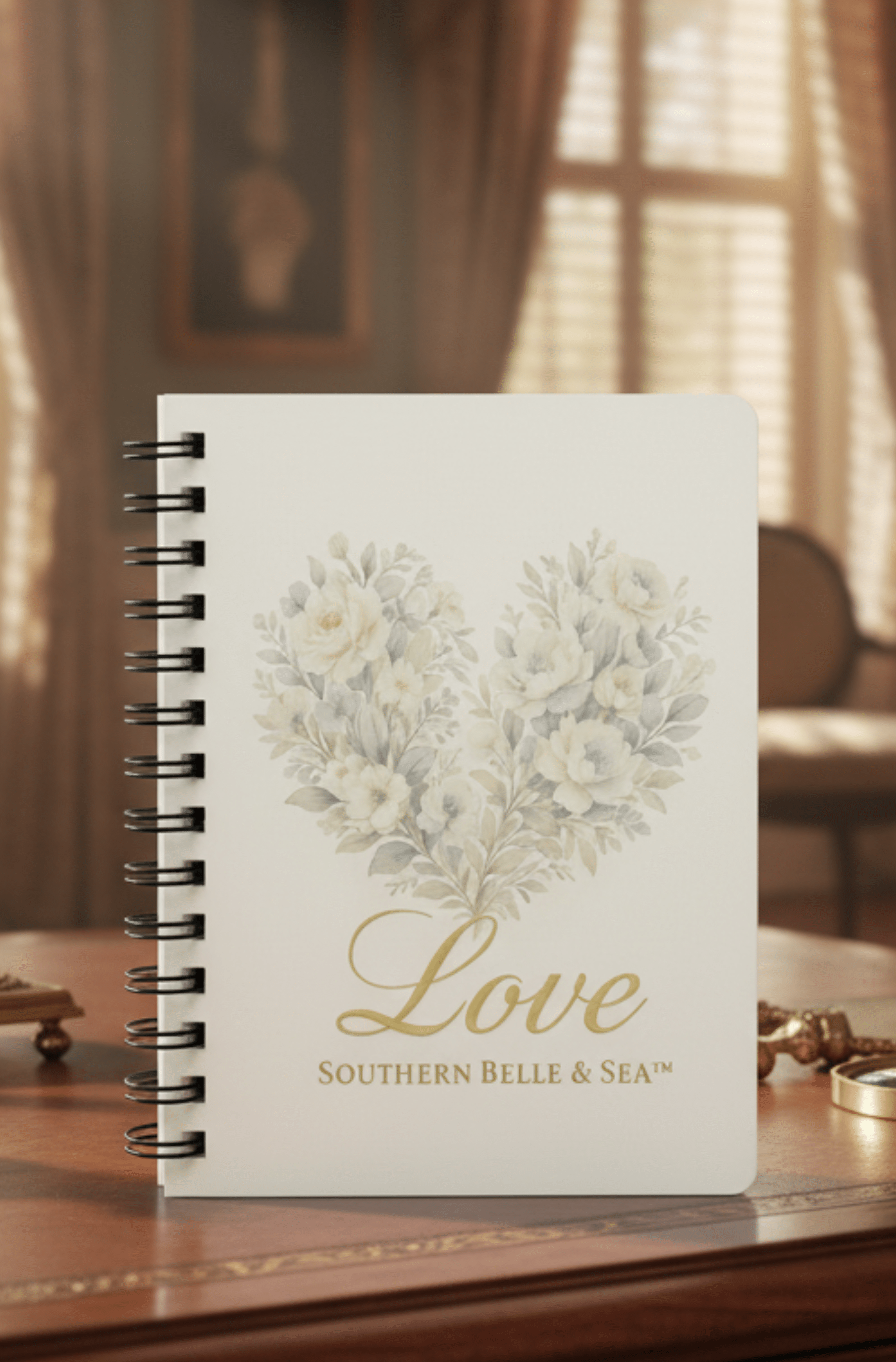 Vintage "LOVE" Heart Floral Christian Journal | Southern Belle & Sea™ - Southern Belle & Sea