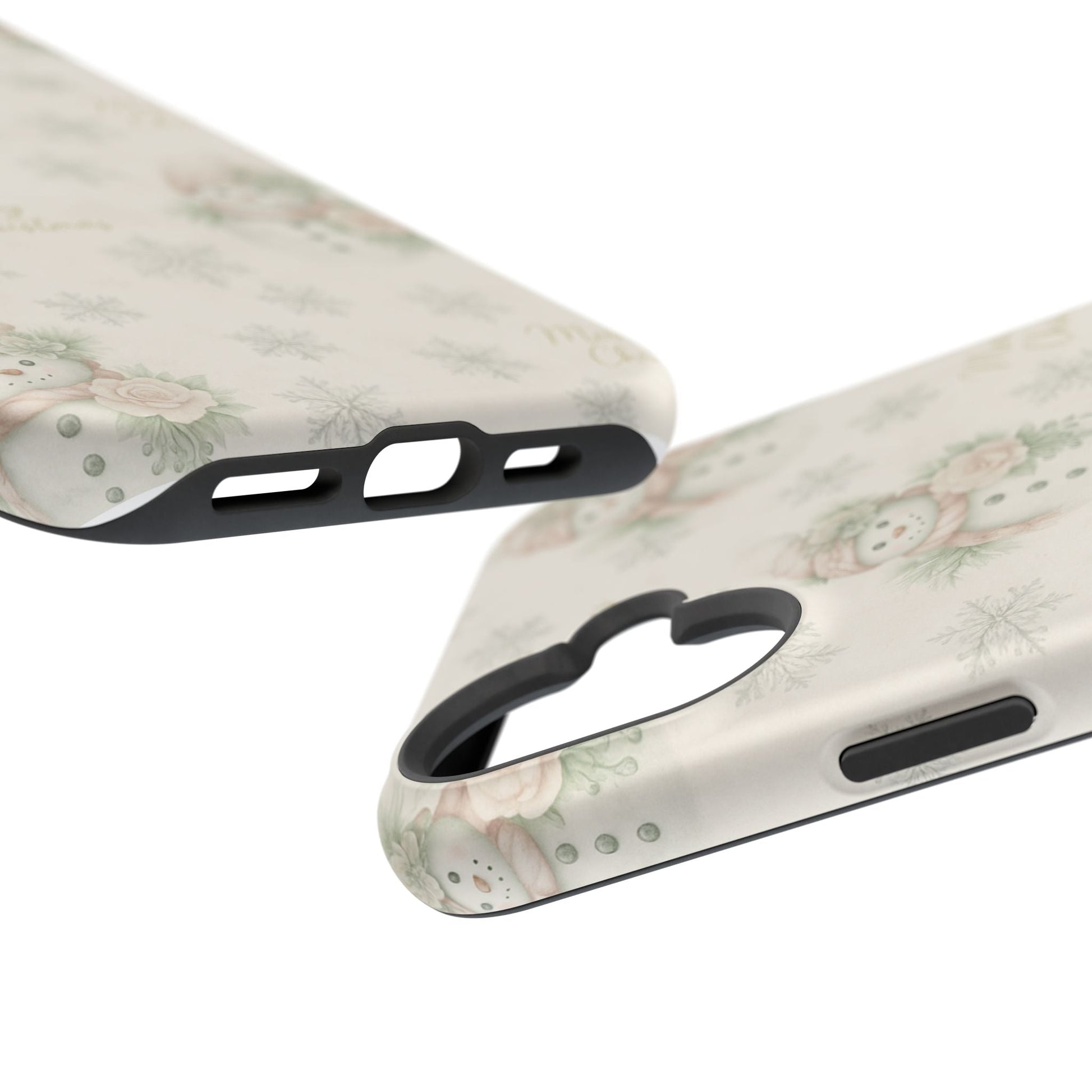 Vintage Snowman iPhone Case — Snowman & Winter Grace | Southern Belle & Sea™ - Southern Belle & Sea