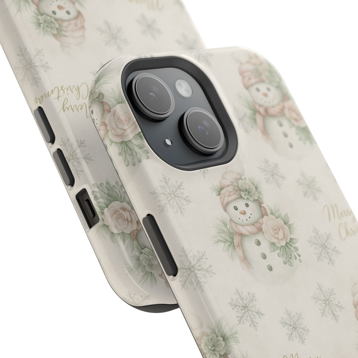 Vintage Snowman iPhone Case — Snowman & Winter Grace | Southern Belle & Sea™ - Southern Belle & Sea