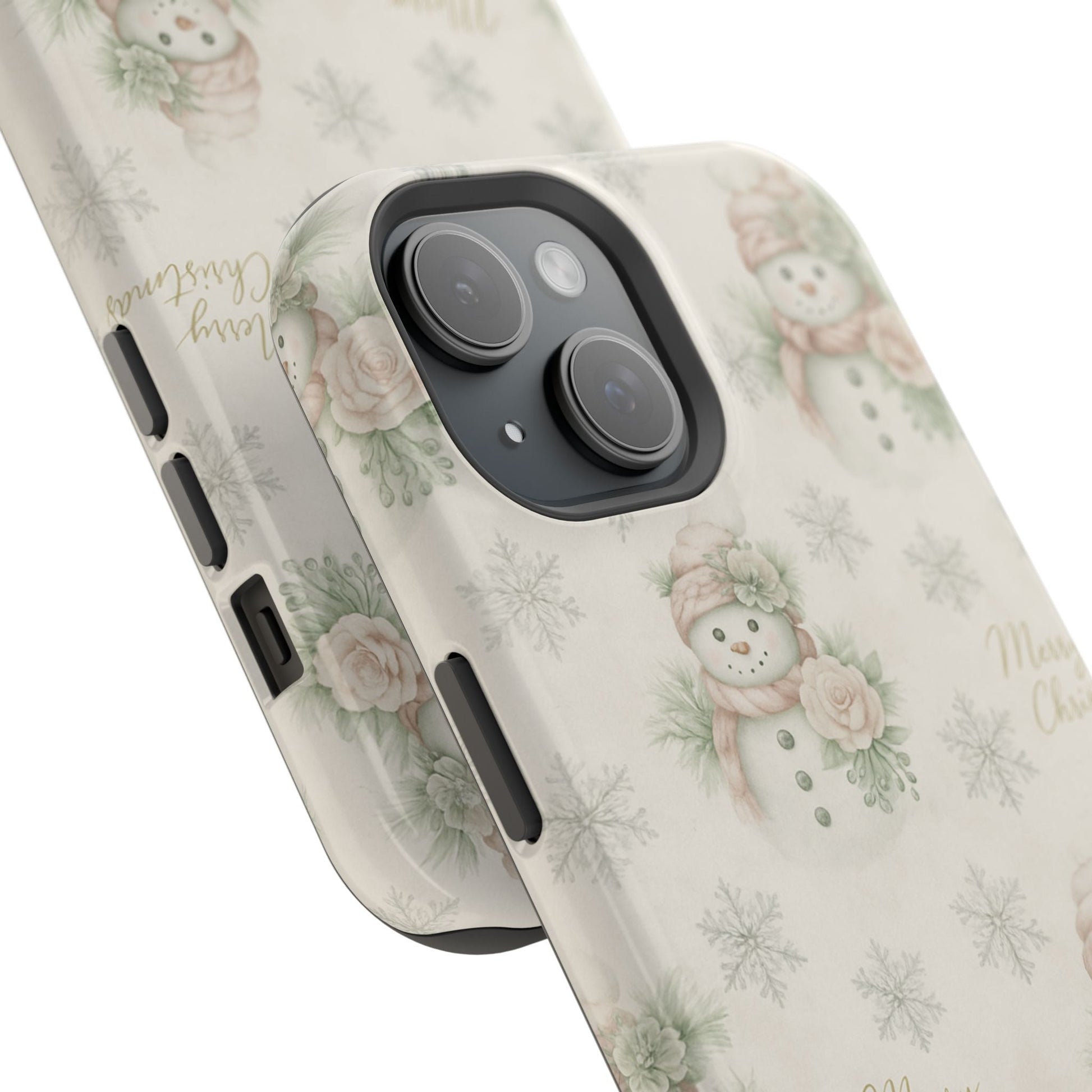 Vintage Snowman iPhone Case — Snowman & Winter Grace | Southern Belle & Sea™ - Southern Belle & Sea
