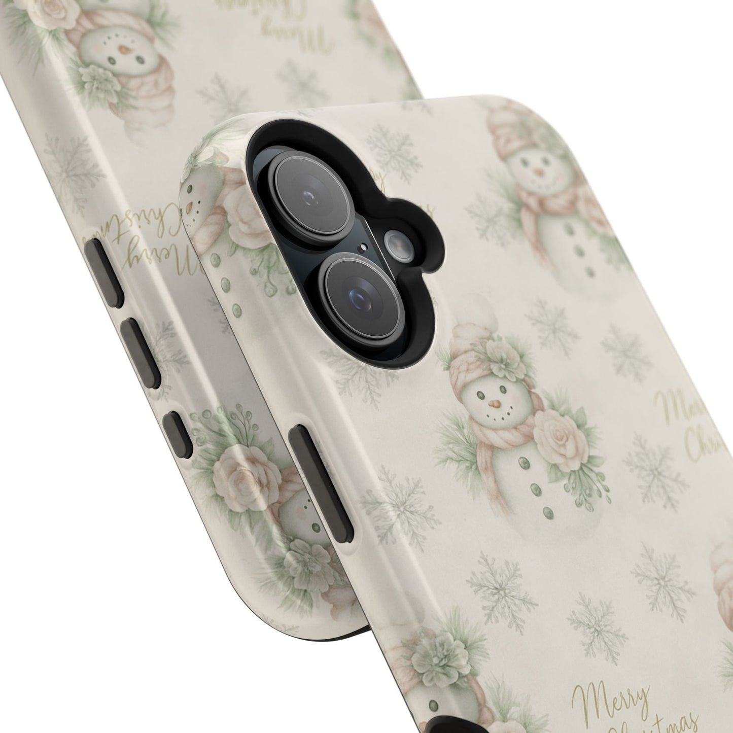 Vintage Snowman iPhone Case — Snowman & Winter Grace | Southern Belle & Sea™ - Southern Belle & Sea