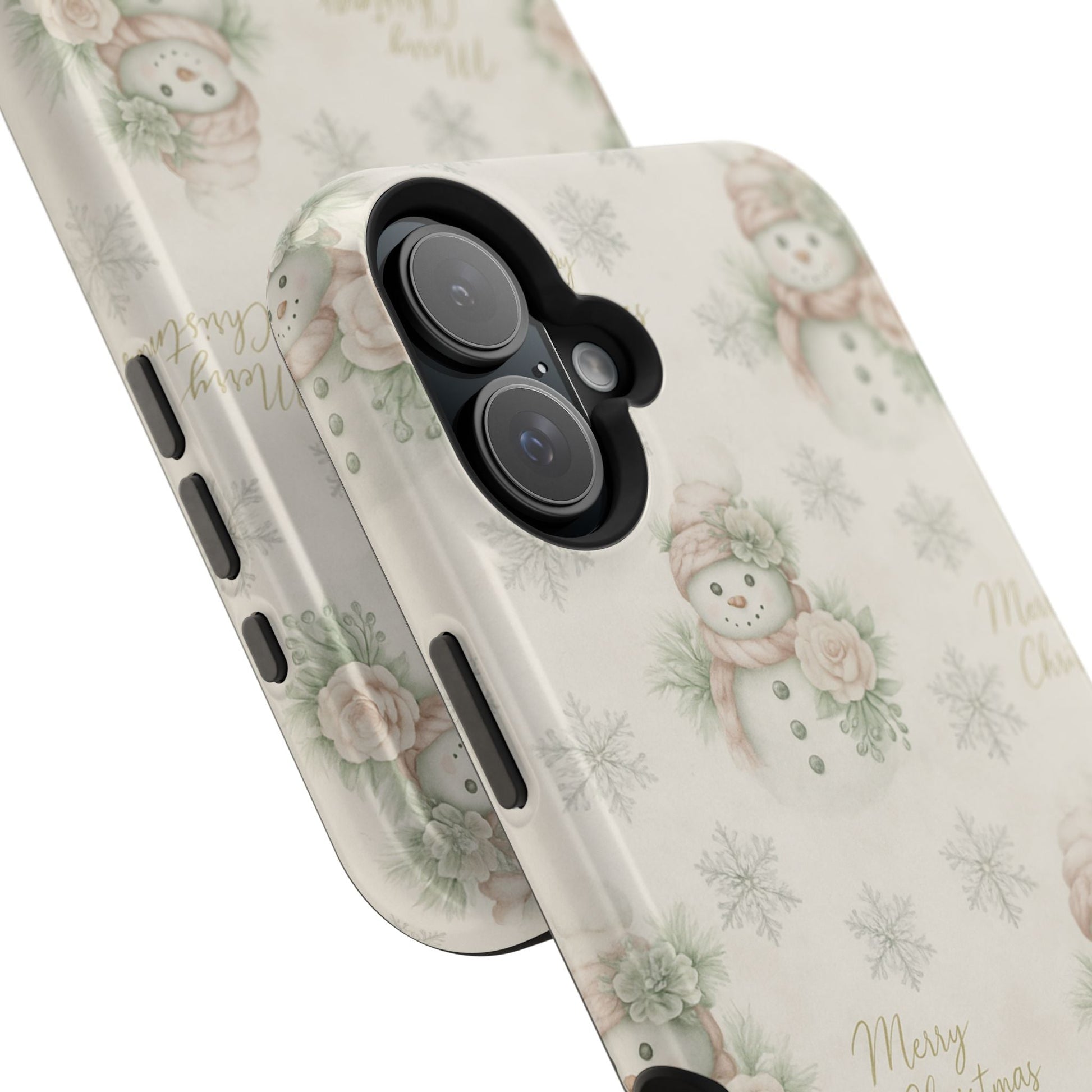 Vintage Snowman iPhone Case — Snowman & Winter Grace | Southern Belle & Sea™ - Southern Belle & Sea