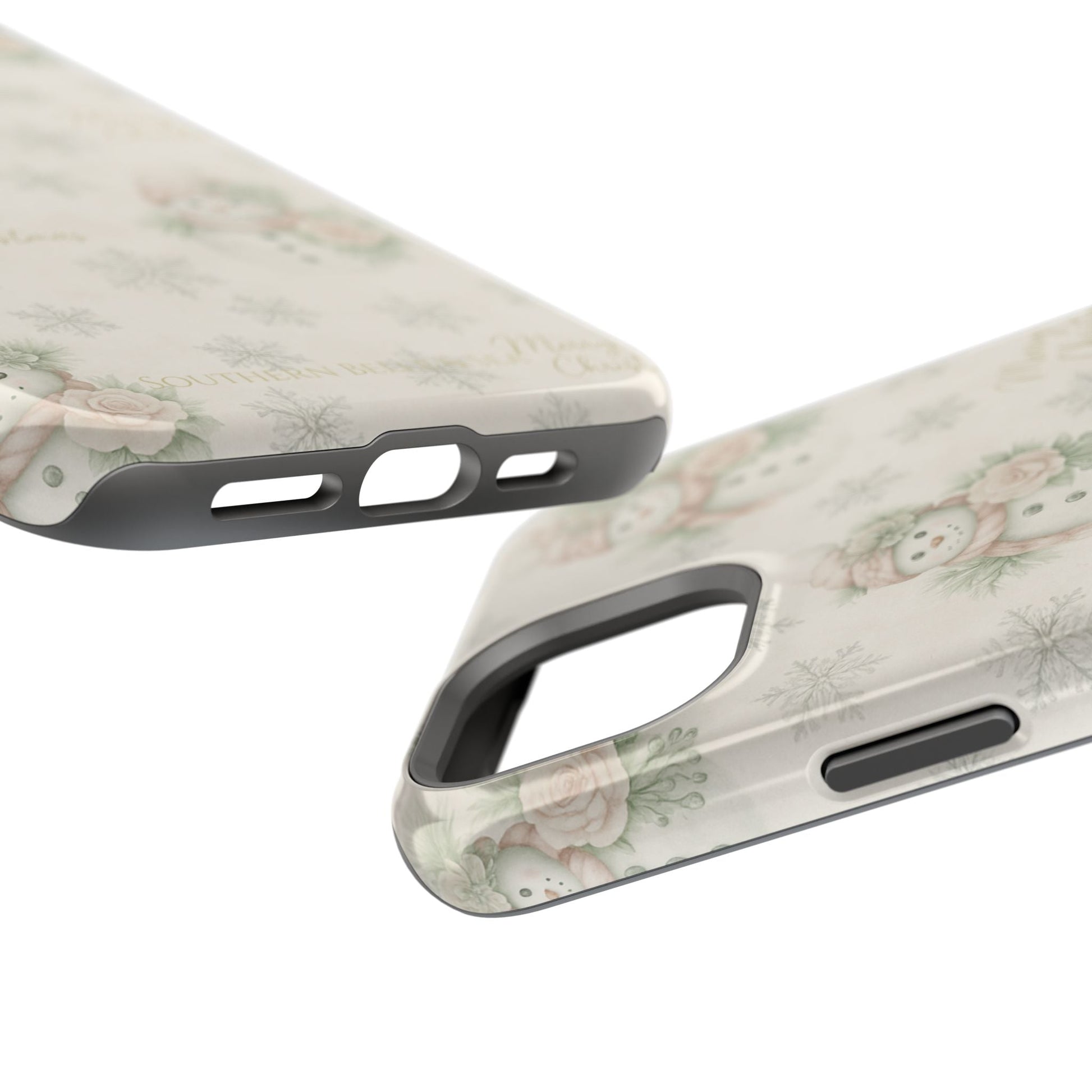 Vintage Snowman iPhone Case — Snowman & Winter Grace | Southern Belle & Sea™ - Southern Belle & Sea