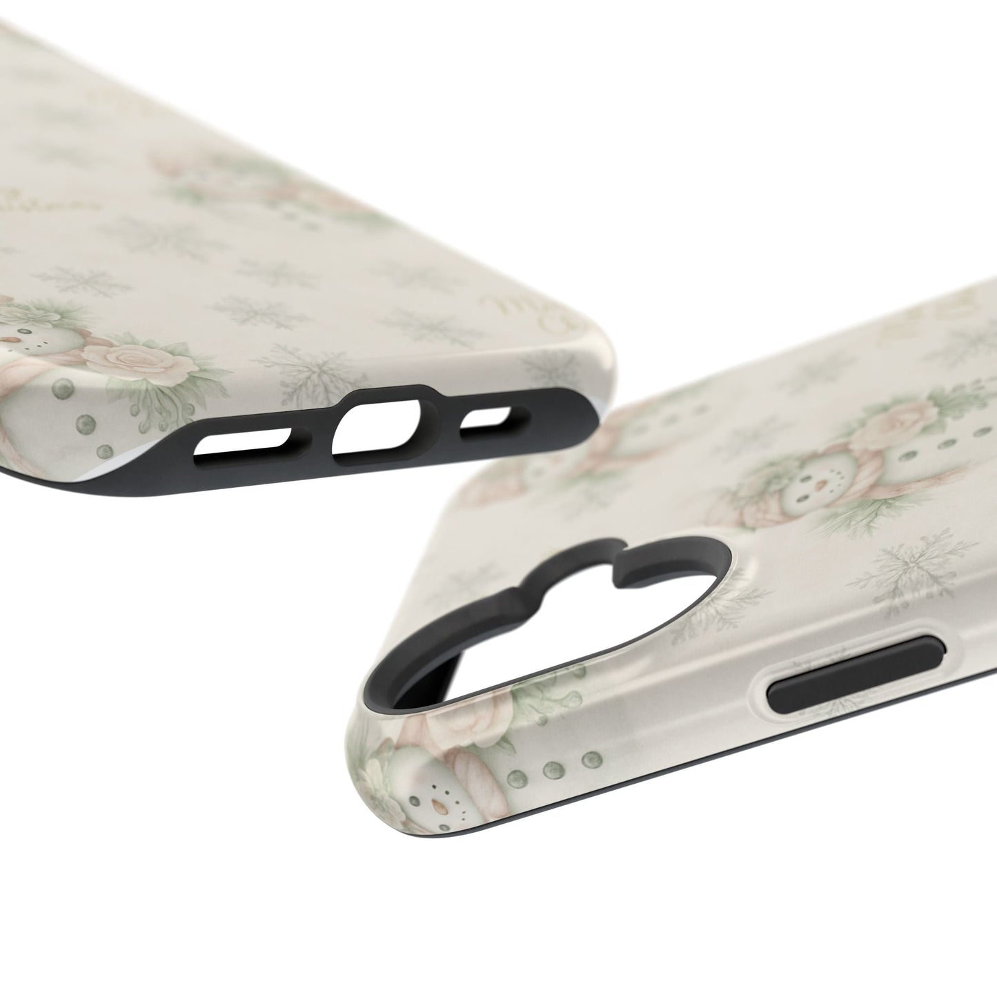 Vintage Snowman iPhone Case — Snowman & Winter Grace | Southern Belle & Sea™ - Southern Belle & Sea