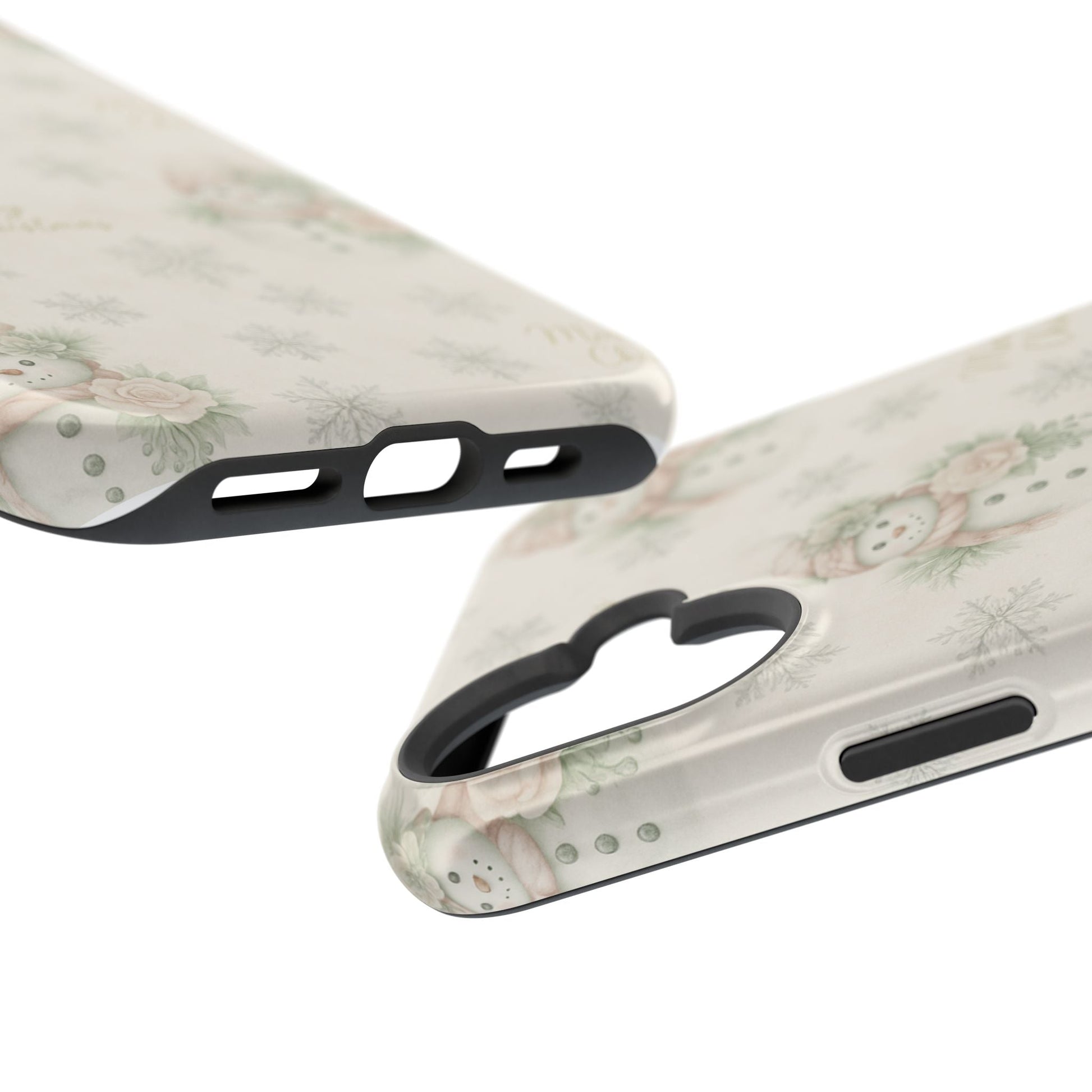 Vintage Snowman iPhone Case — Snowman & Winter Grace | Southern Belle & Sea™ - Southern Belle & Sea