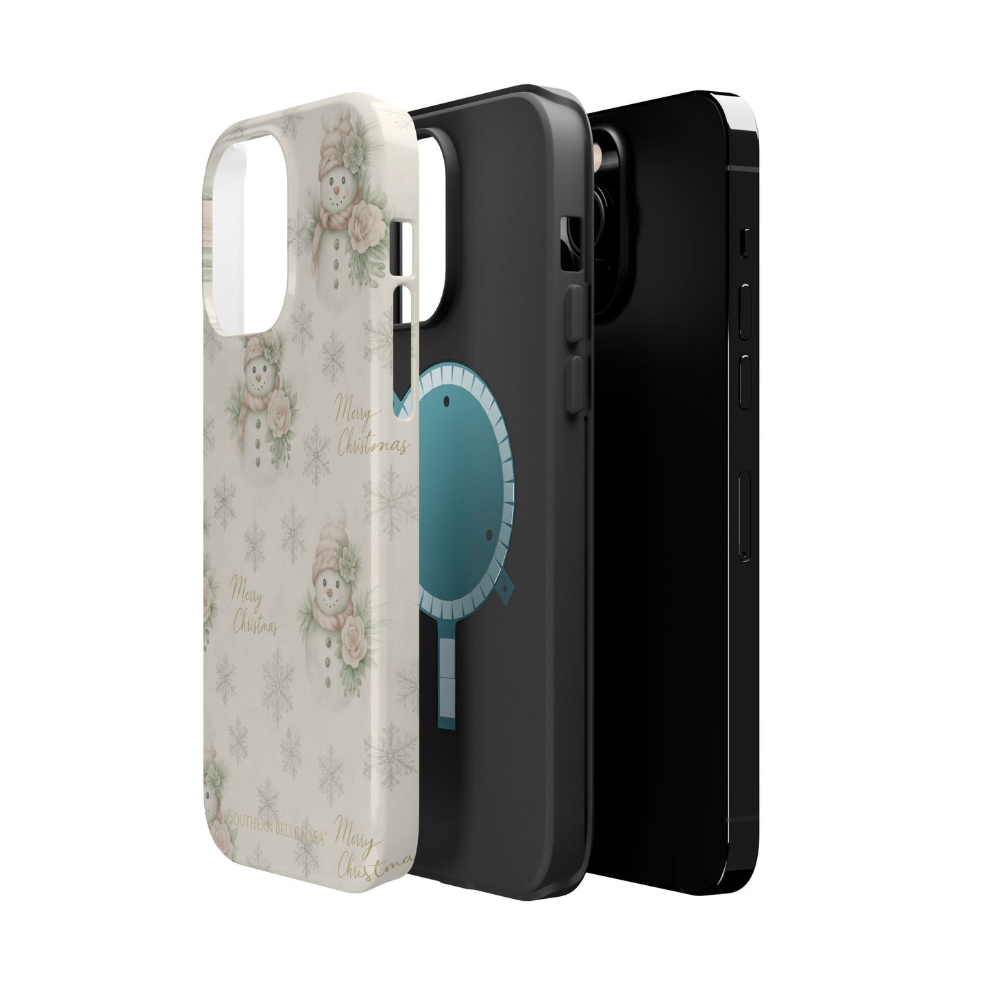 Vintage Snowman iPhone Case — Snowman & Winter Grace | Southern Belle & Sea™ - Southern Belle & Sea